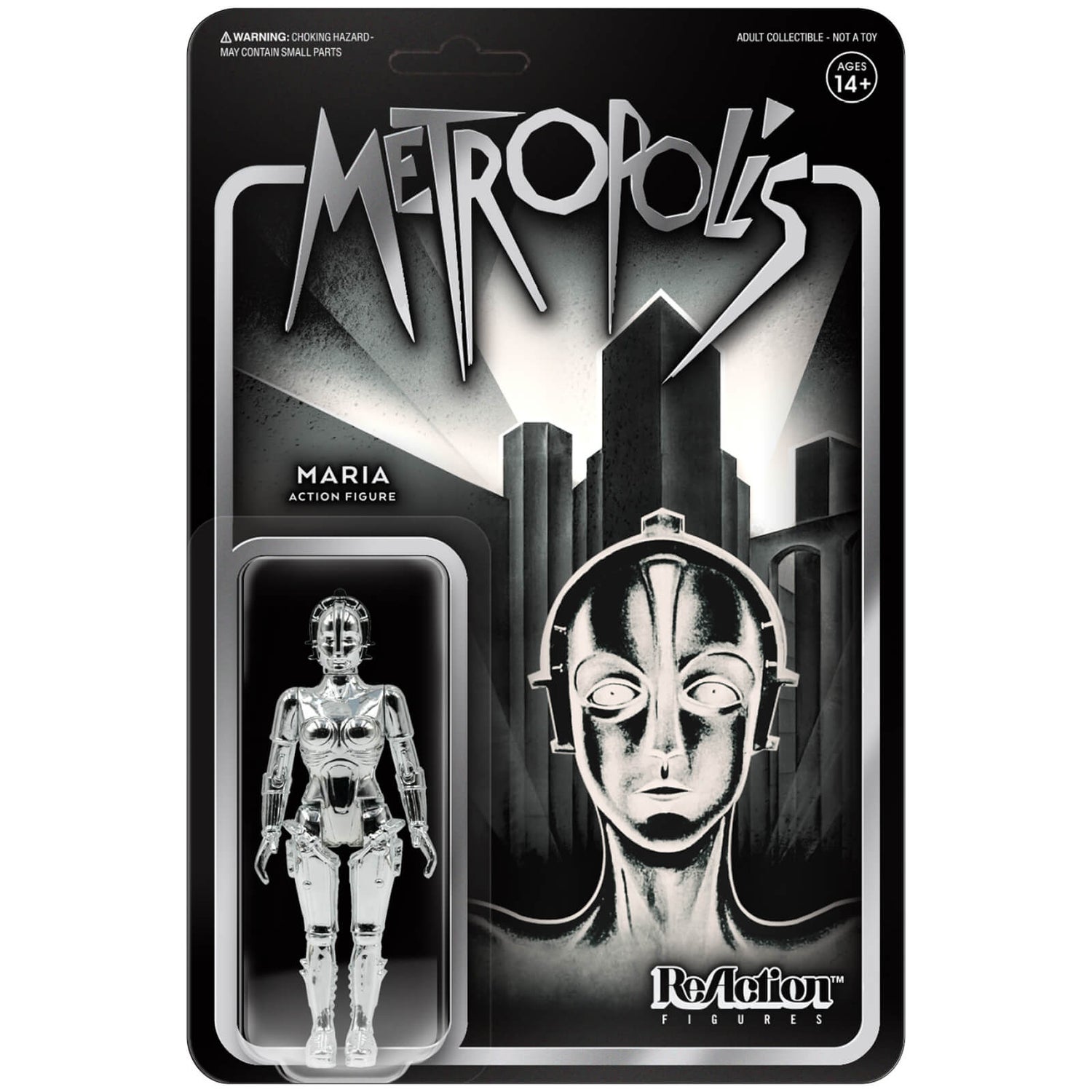 Super7 Metropolis ReAction Figure - Maria (VAC Metal Silver)