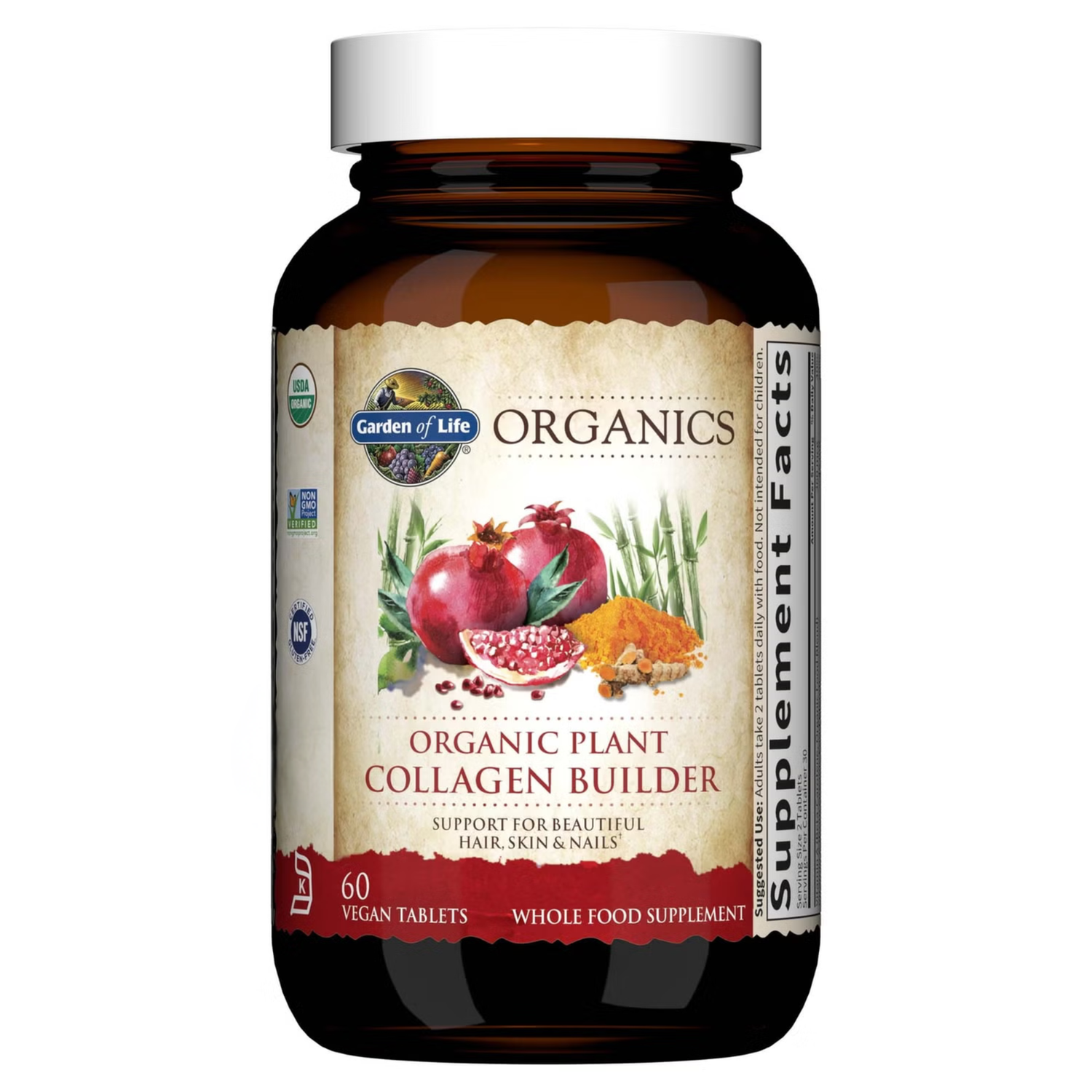 Organics Plant Collagen Builder－有機植物性膠原蛋白生成素－60 錠