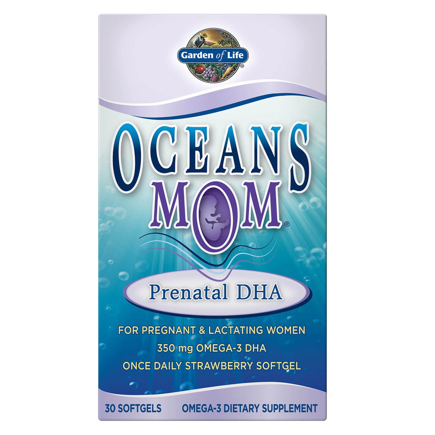 Cápsulas blandas prenatales con DHA y omega-3 Oceans MOM 350 mg - 30 cápsulas blandas