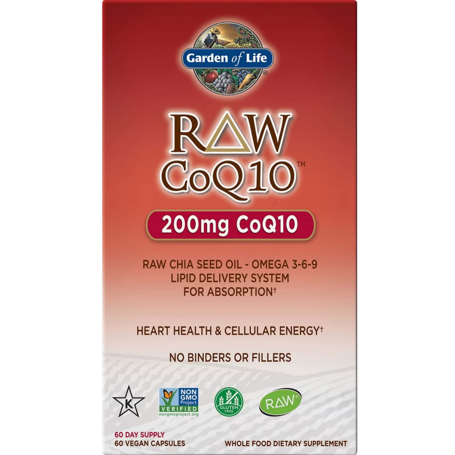 Raw Vegan CoQ10 - 60 Capsules