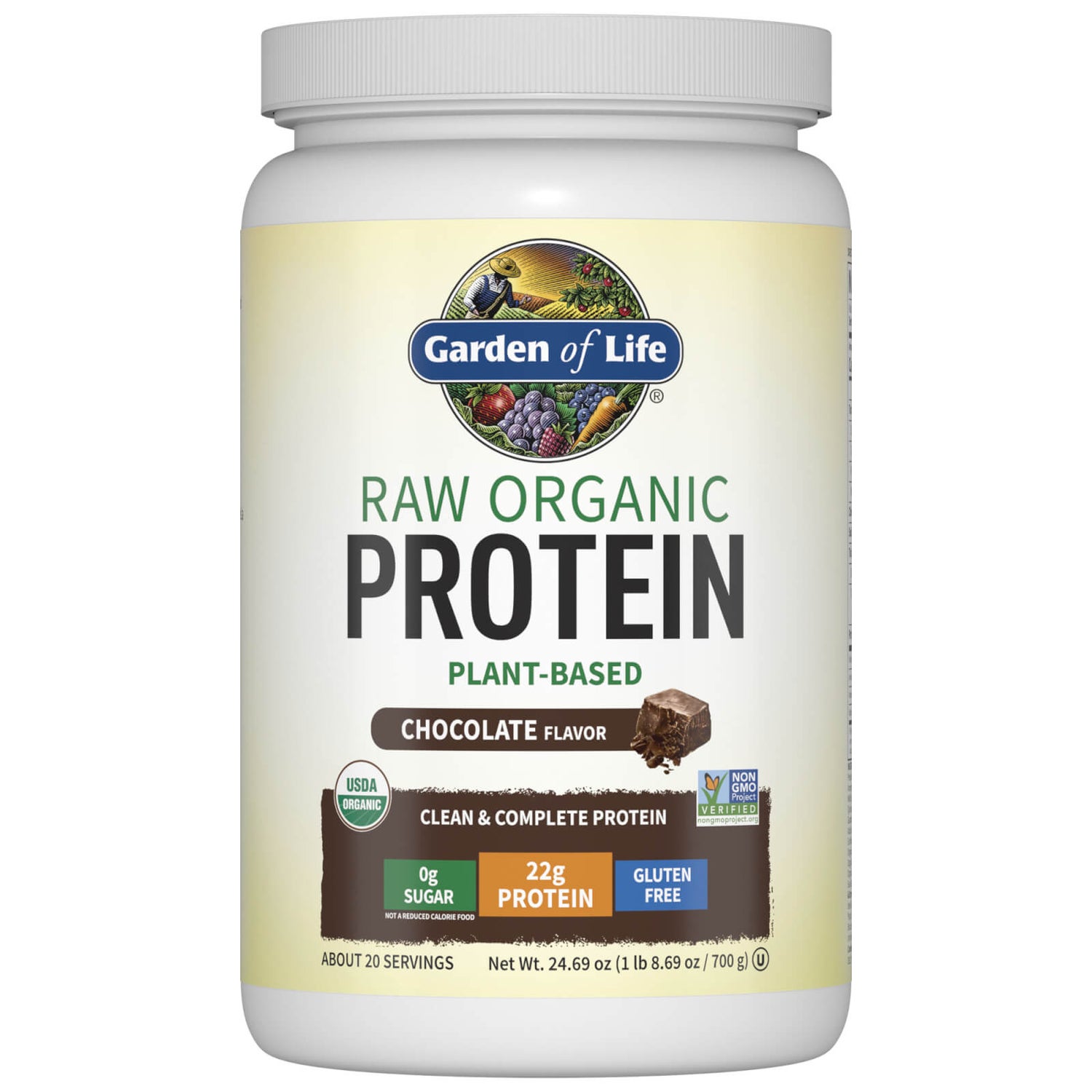 Proteína orgánica Raw - Chocolate - 700 g