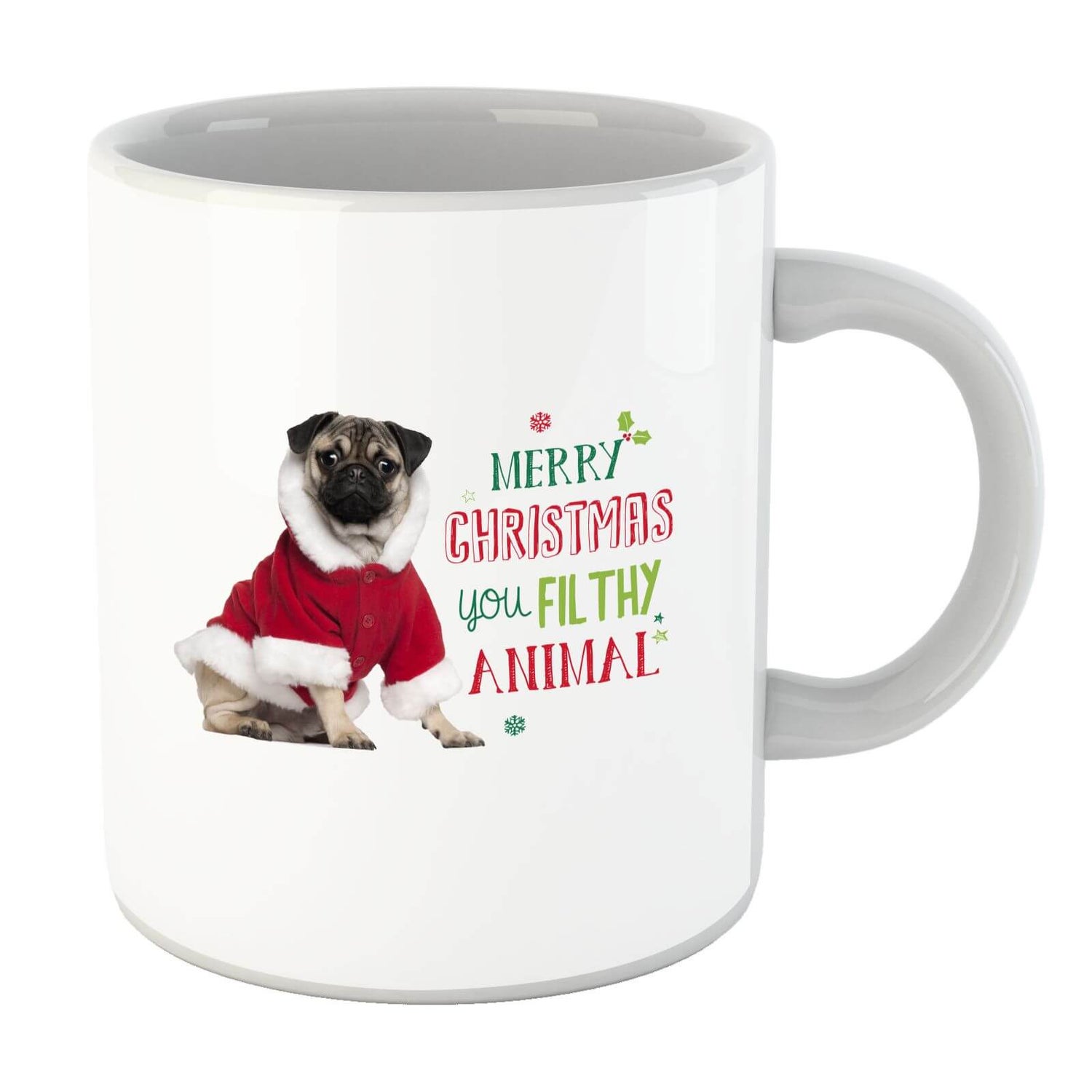 Christmas pug mug clearance