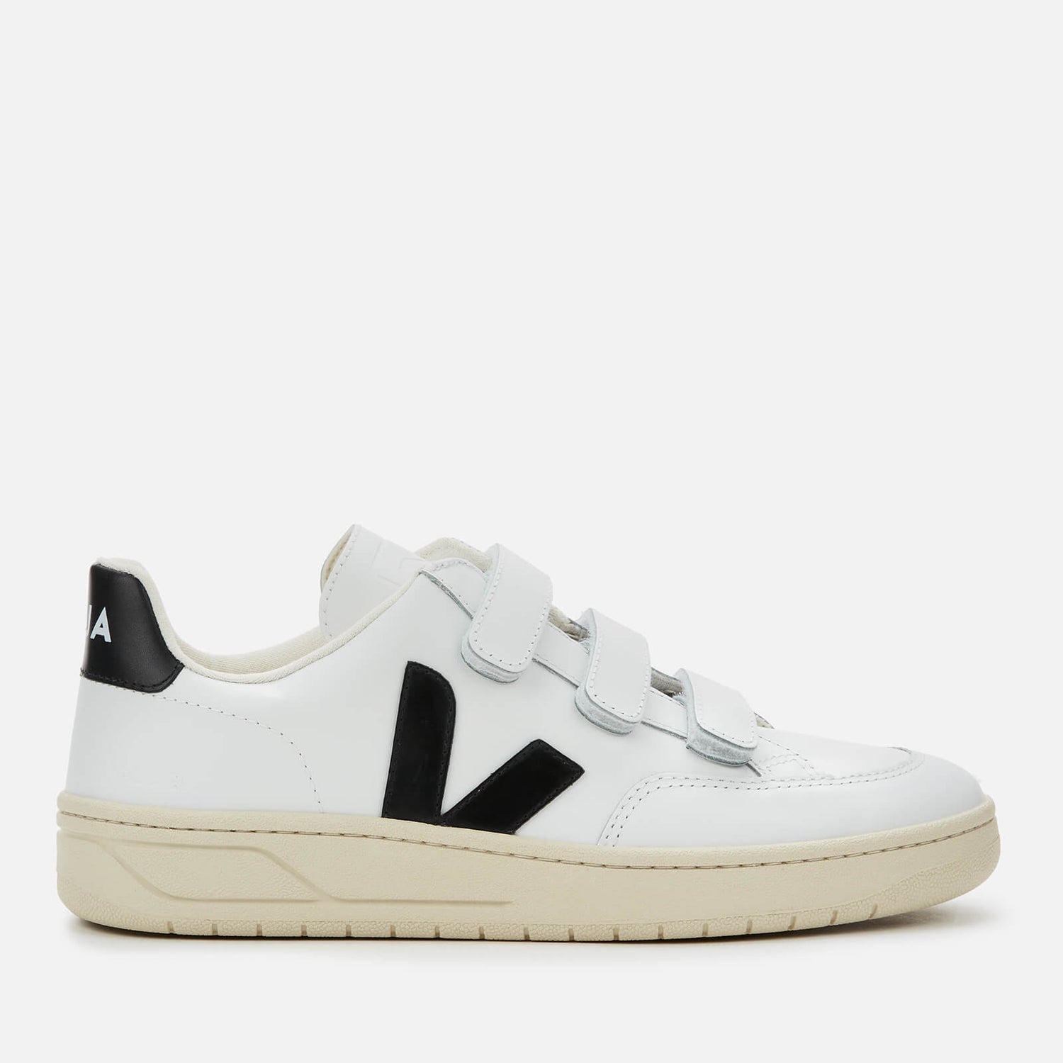 Veja Women s V Lock Leather Trainers Extra White Black