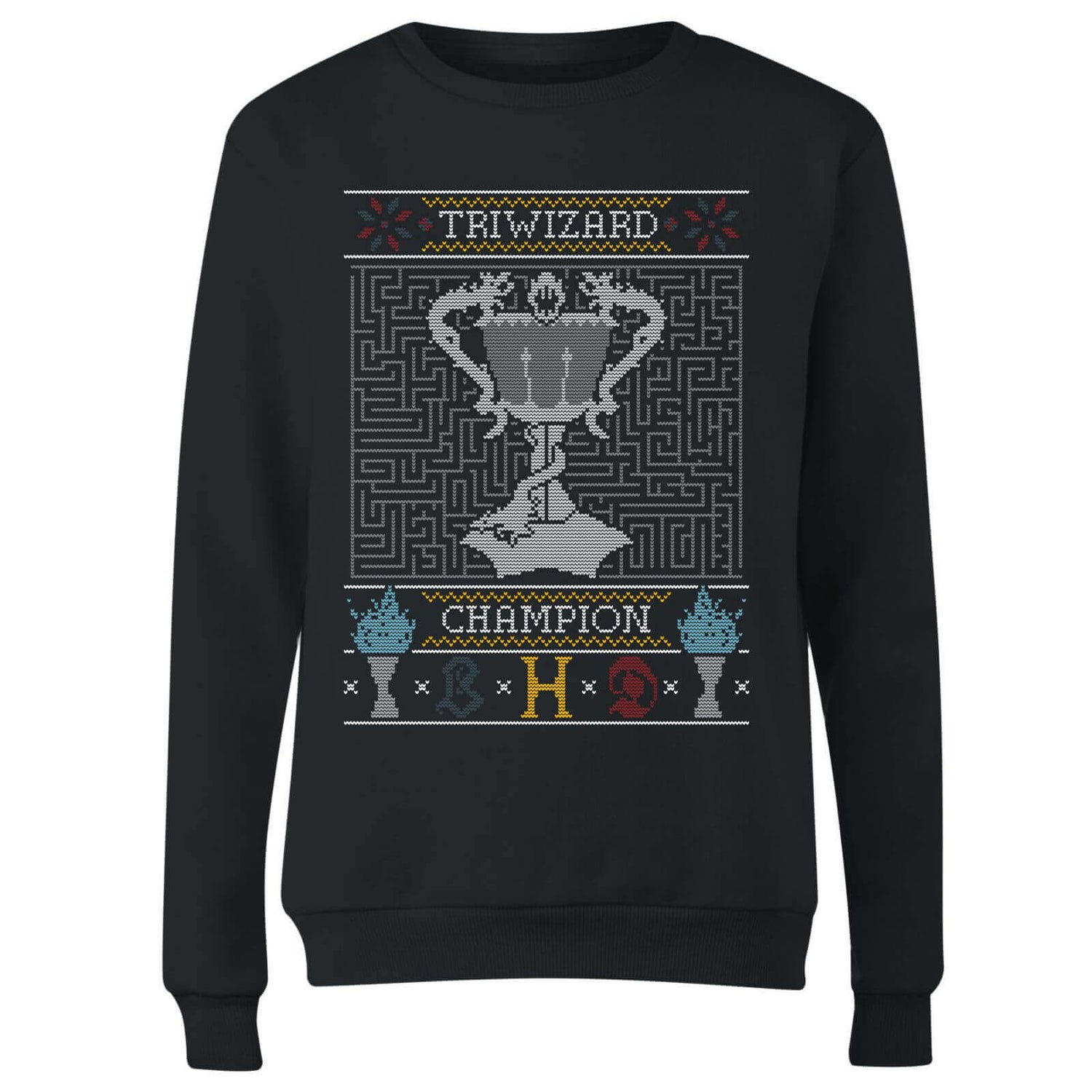 Triwizard Champion Women's Christmas Sweater - Black
