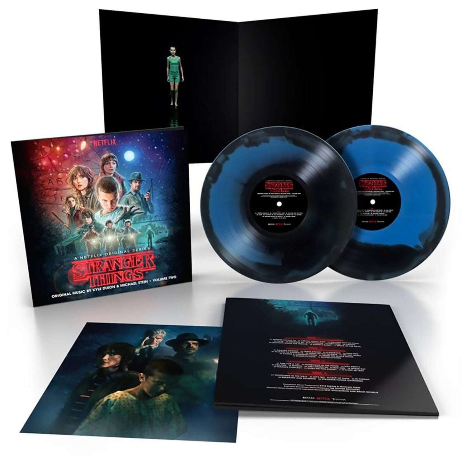 Stranger Things: Volume Two (A Netflix Original Series Soundtrack) Vinyl 2LP (Blue and Black Vinyl)