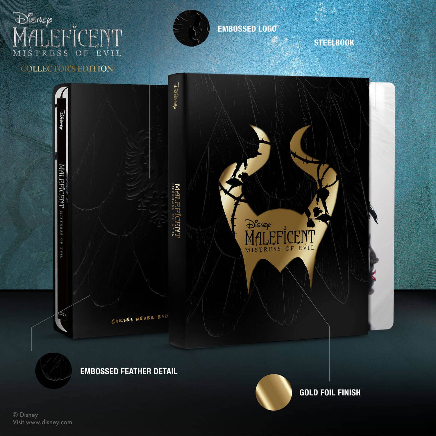 Maleficent: Mistress of Evil - Zavvi Exclusive Collector's Edition  Steelbook 4K Ultra HD Steelbook (Includes 2D Blu-ray) Blu-ray - Zavvi UK