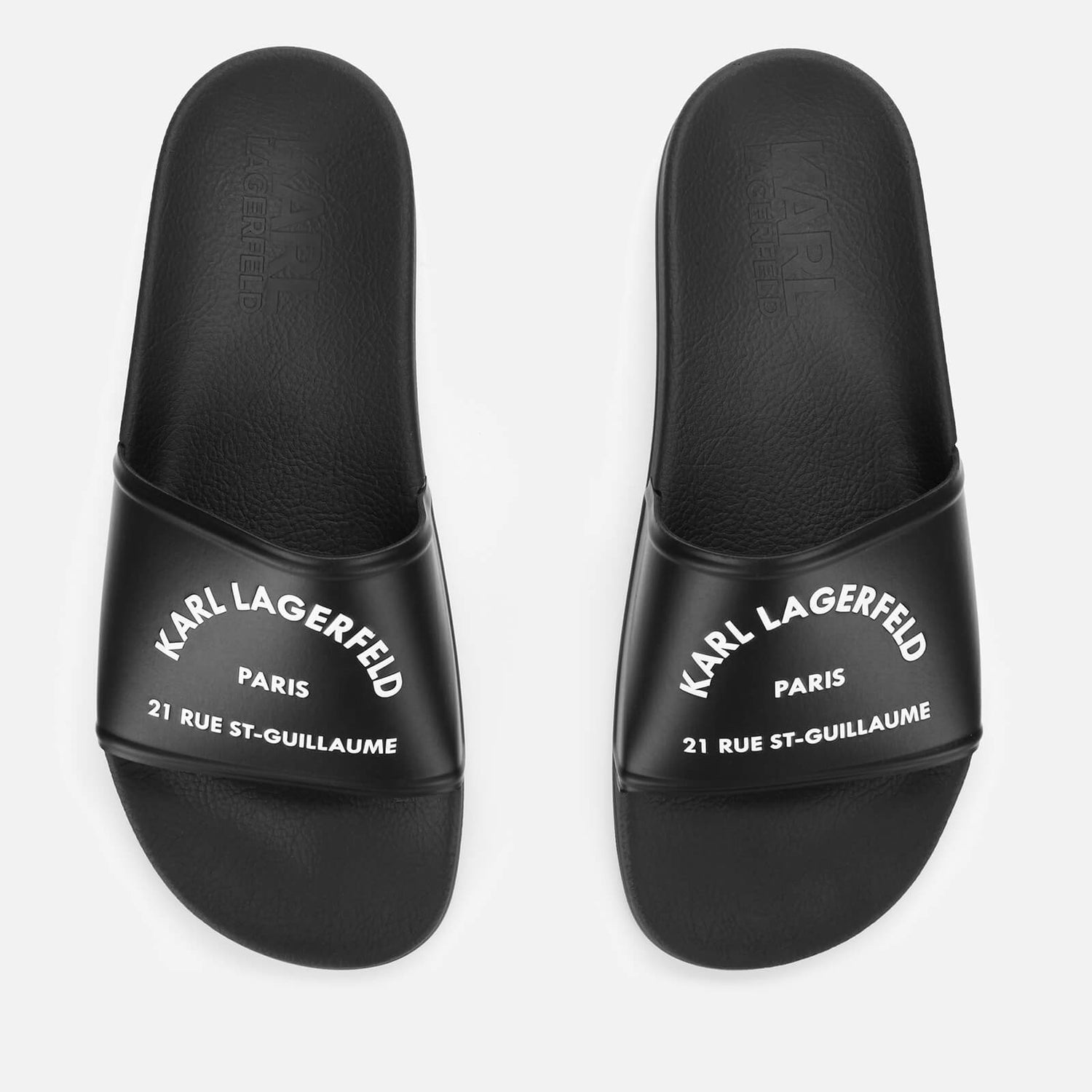 KARL LAGERFELD Men's Kondo Maison Karl Slide Sandals - Black - UK 7