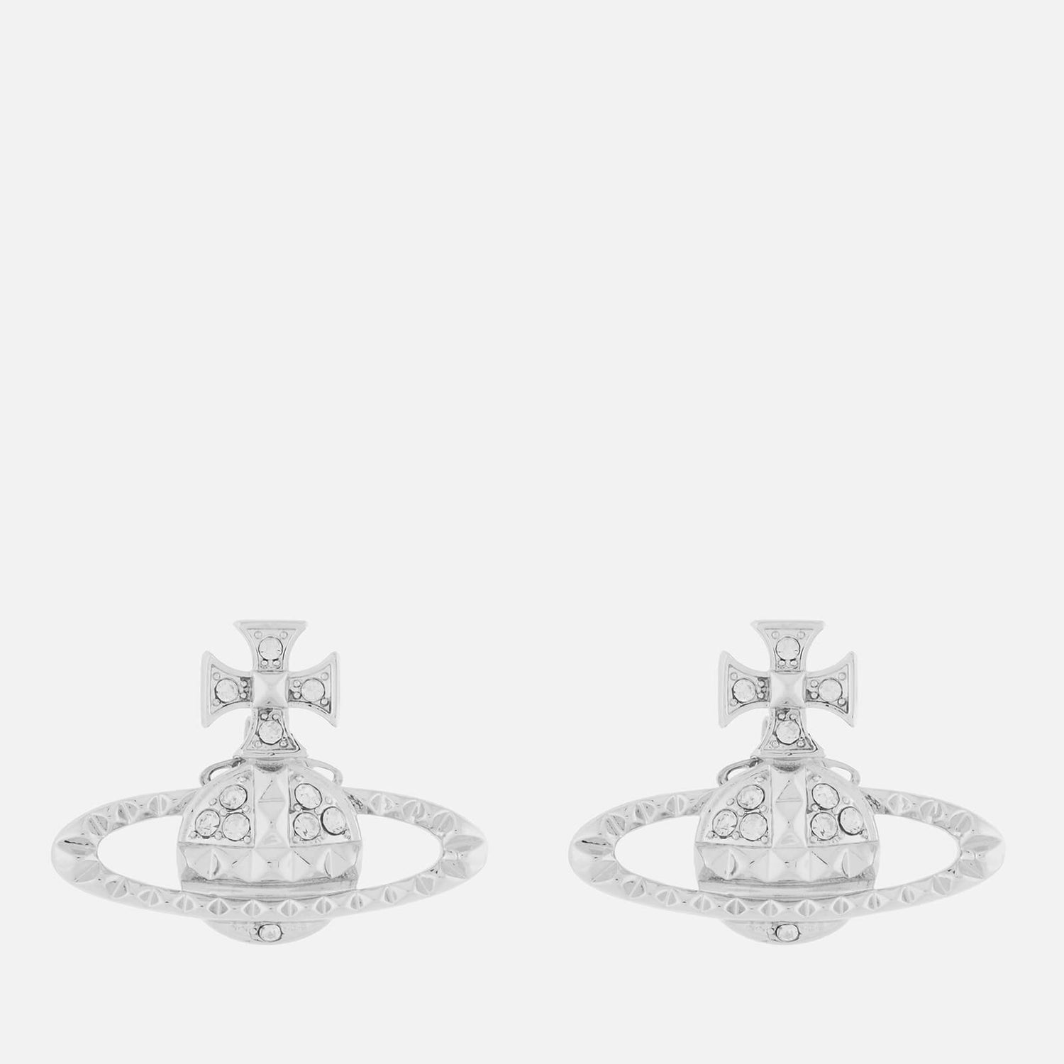 Vivienne Westwood Women's Mayfair Bas Relief Earrings - Rhodium Crystal