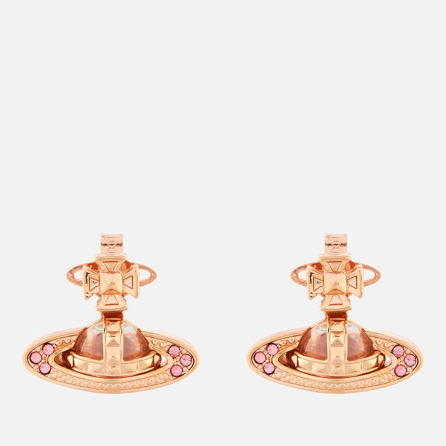 Vivienne Westwood Women's Pina Bas Relief Earrings - Pink Gold Light Rose