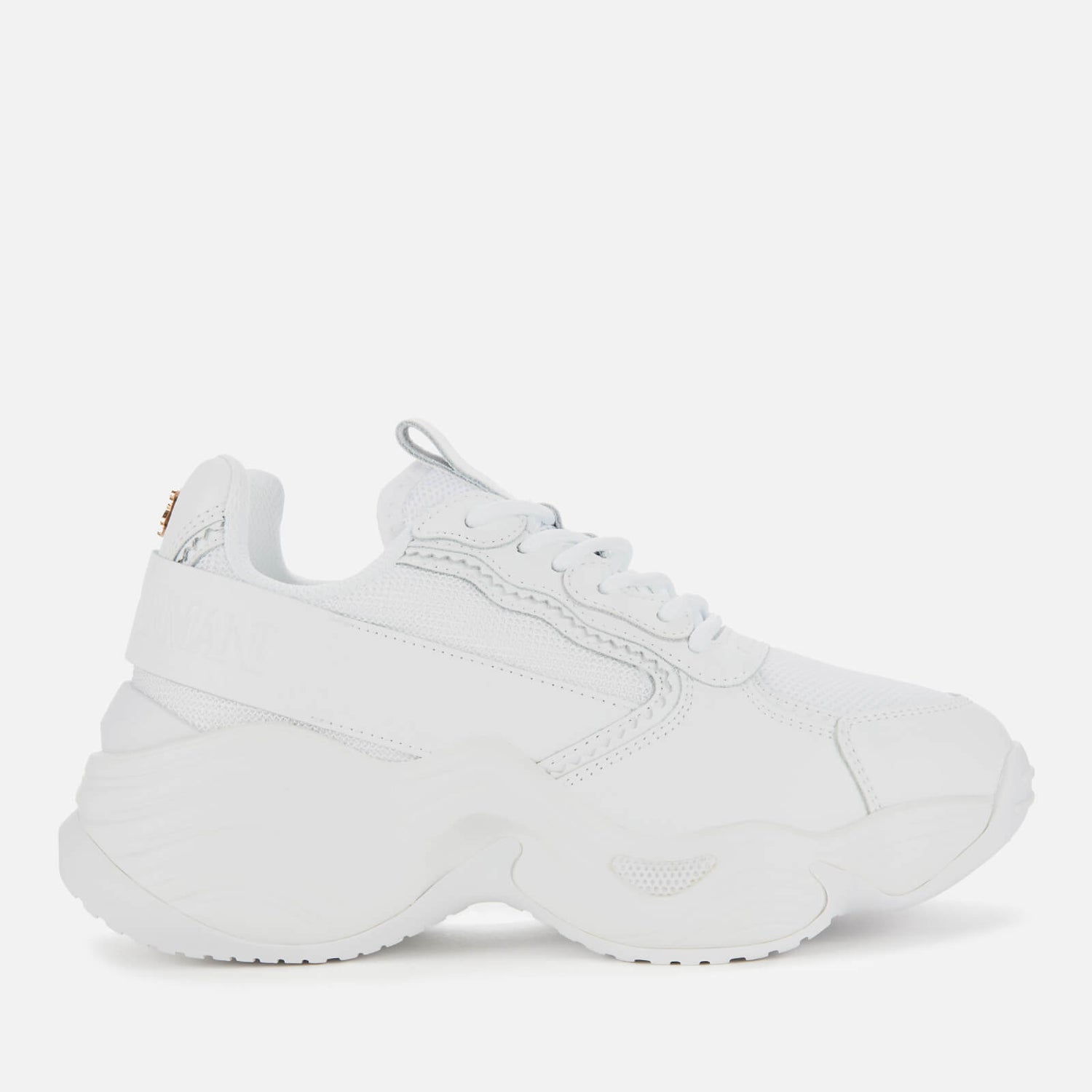 Leather Chunky Running Style Trainers 