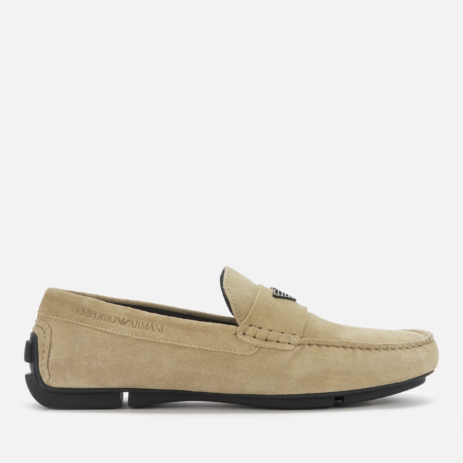 Emporio Armani Men s Suede Driving Shoes Earth TheHut