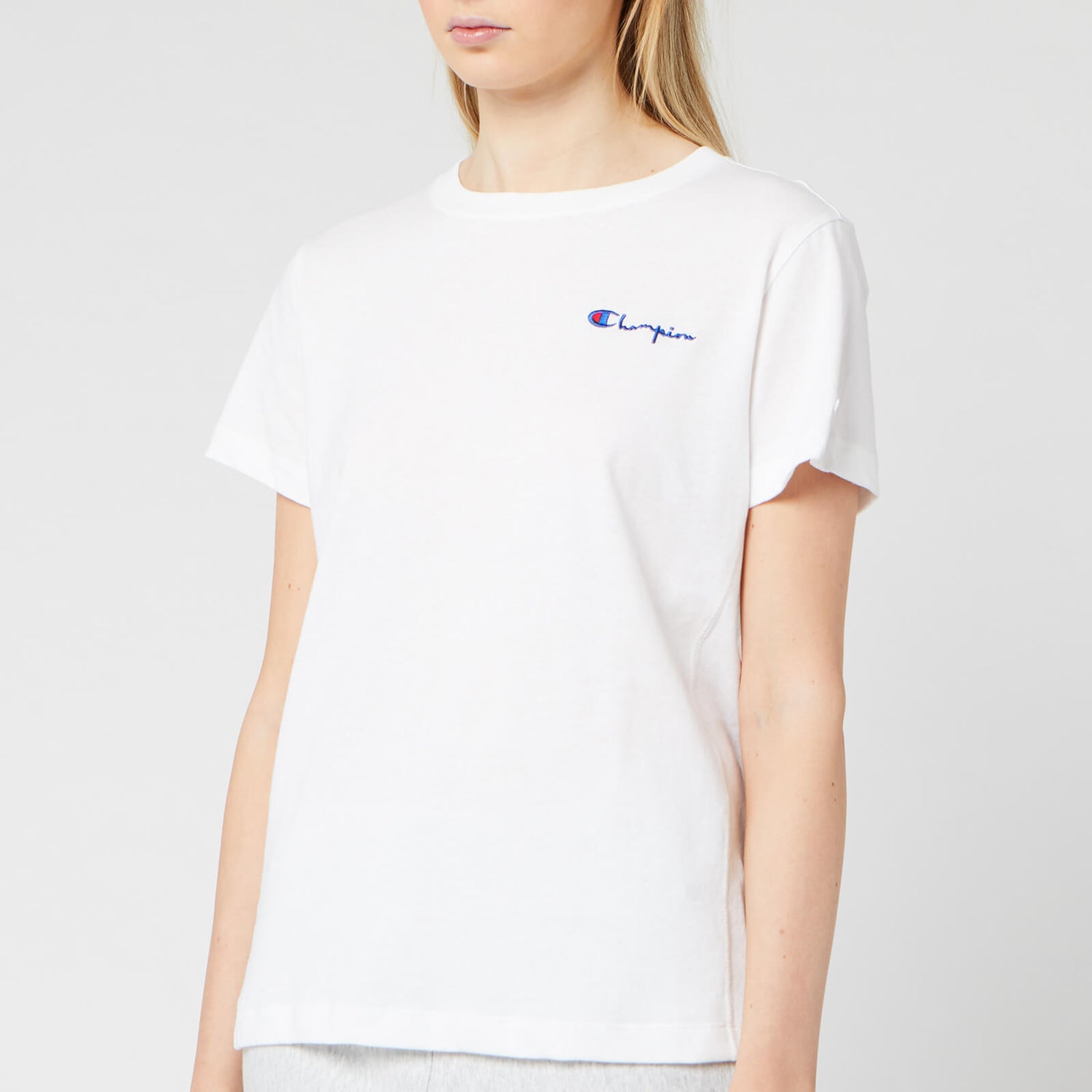 Champion Women's Small Script T-Shirt - White - XS
