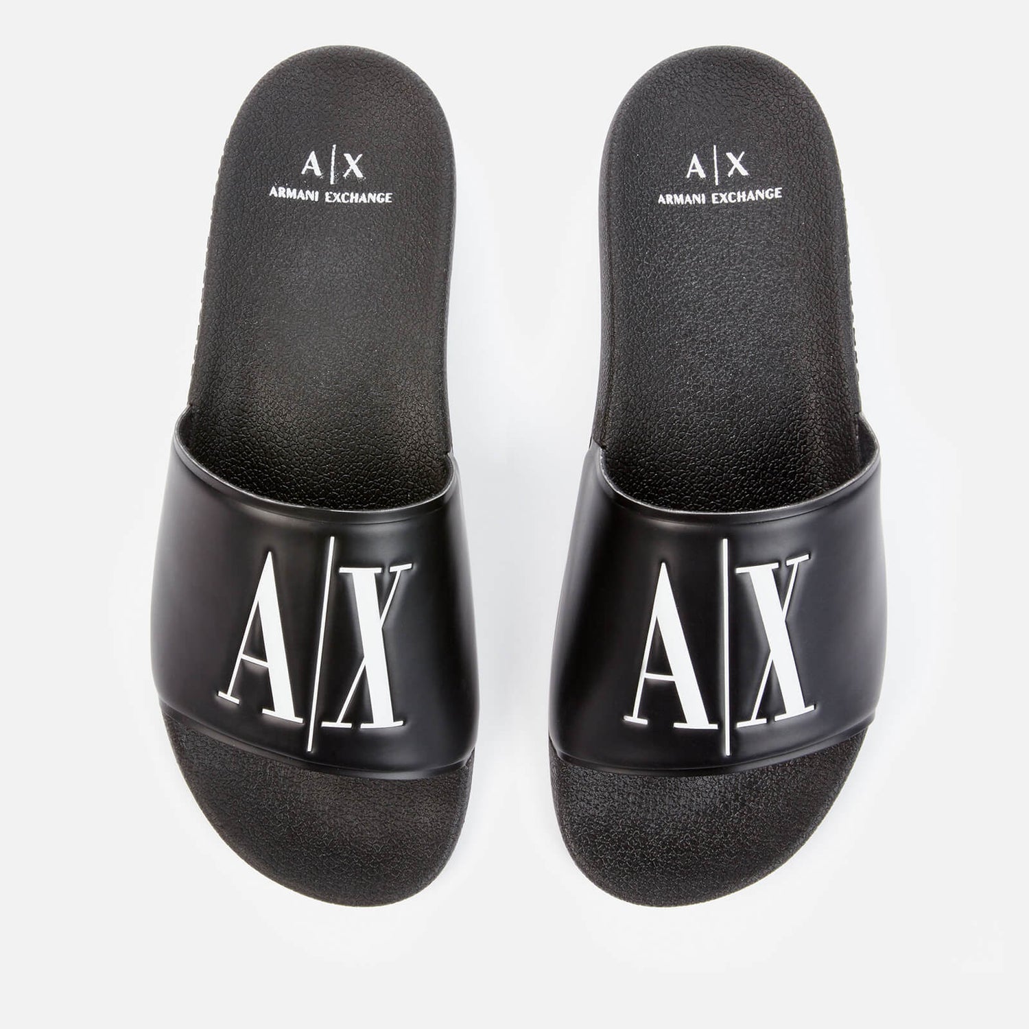 Armani Exchange Men s Slide Sandals Black TheHut
