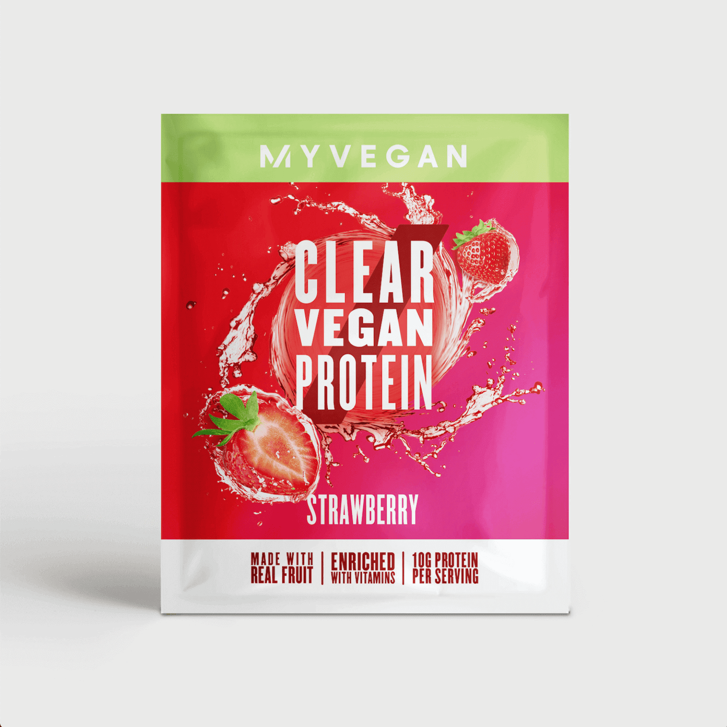 Clear Vegan Protein (Probe) - 16g - Erdbeere