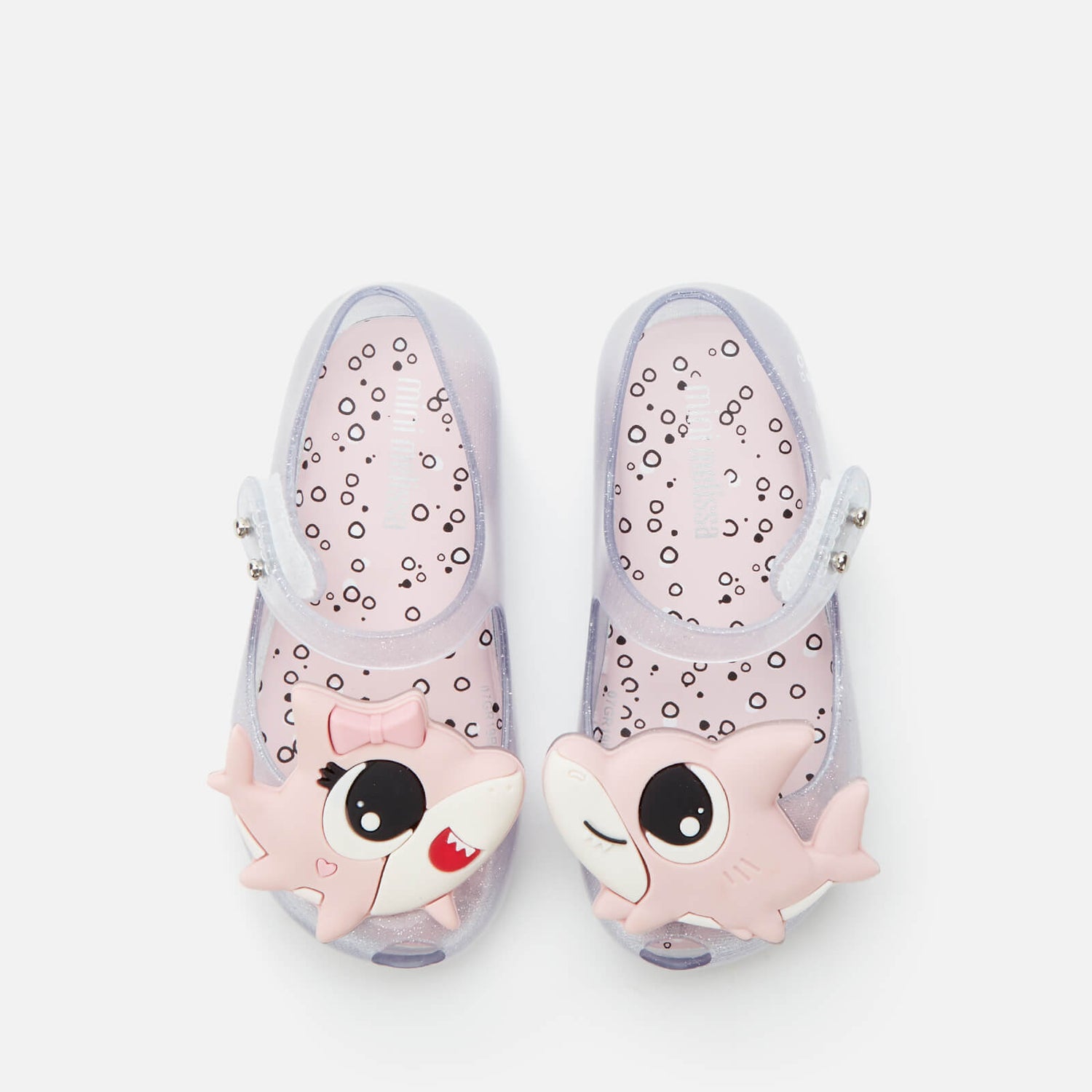 Mini Melissa Toddlers Ultragirl Baby Shark Flats Clear TheHut
