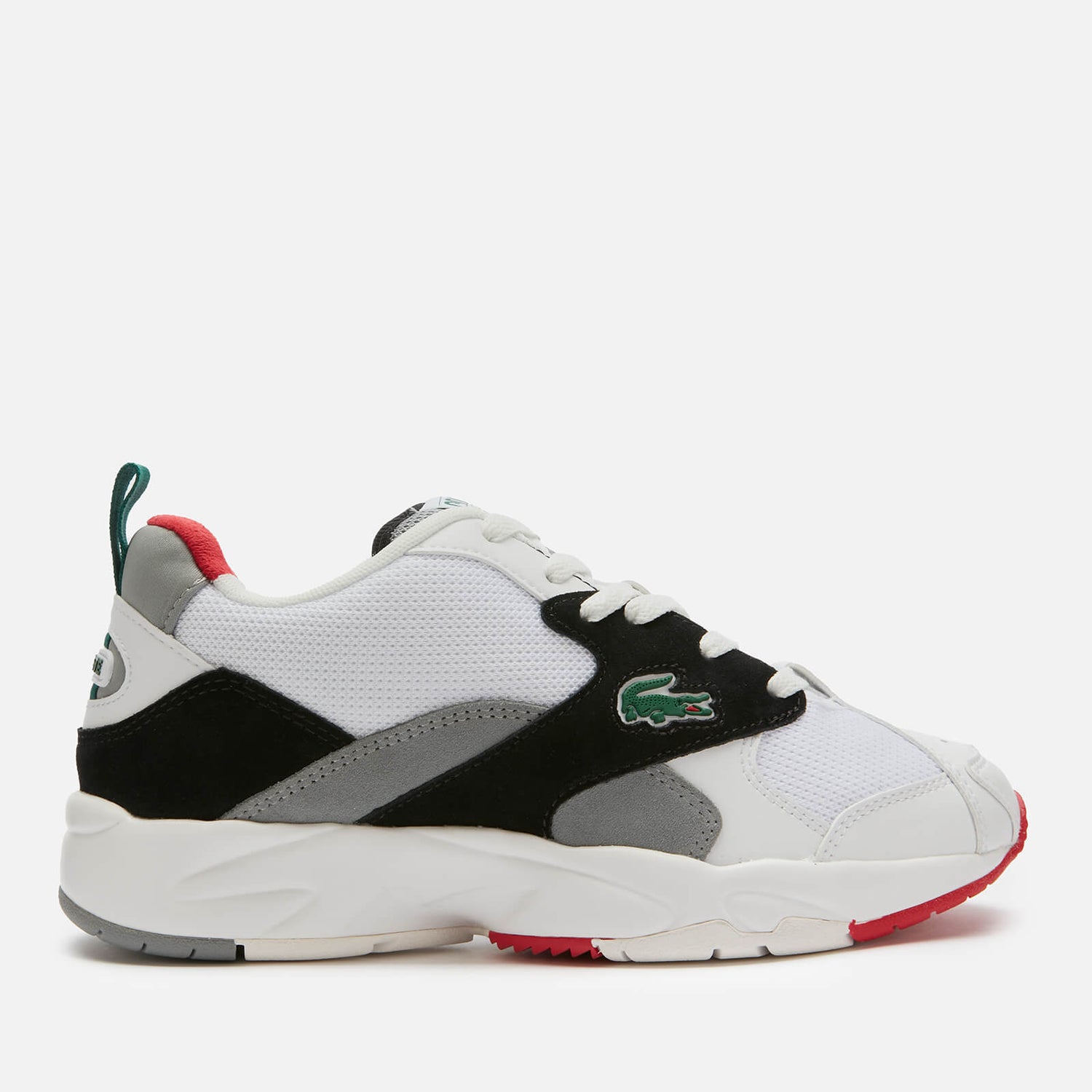 Lacoste Men s Storm 96 120 Chunky Running Style Trainers White Black TheHut