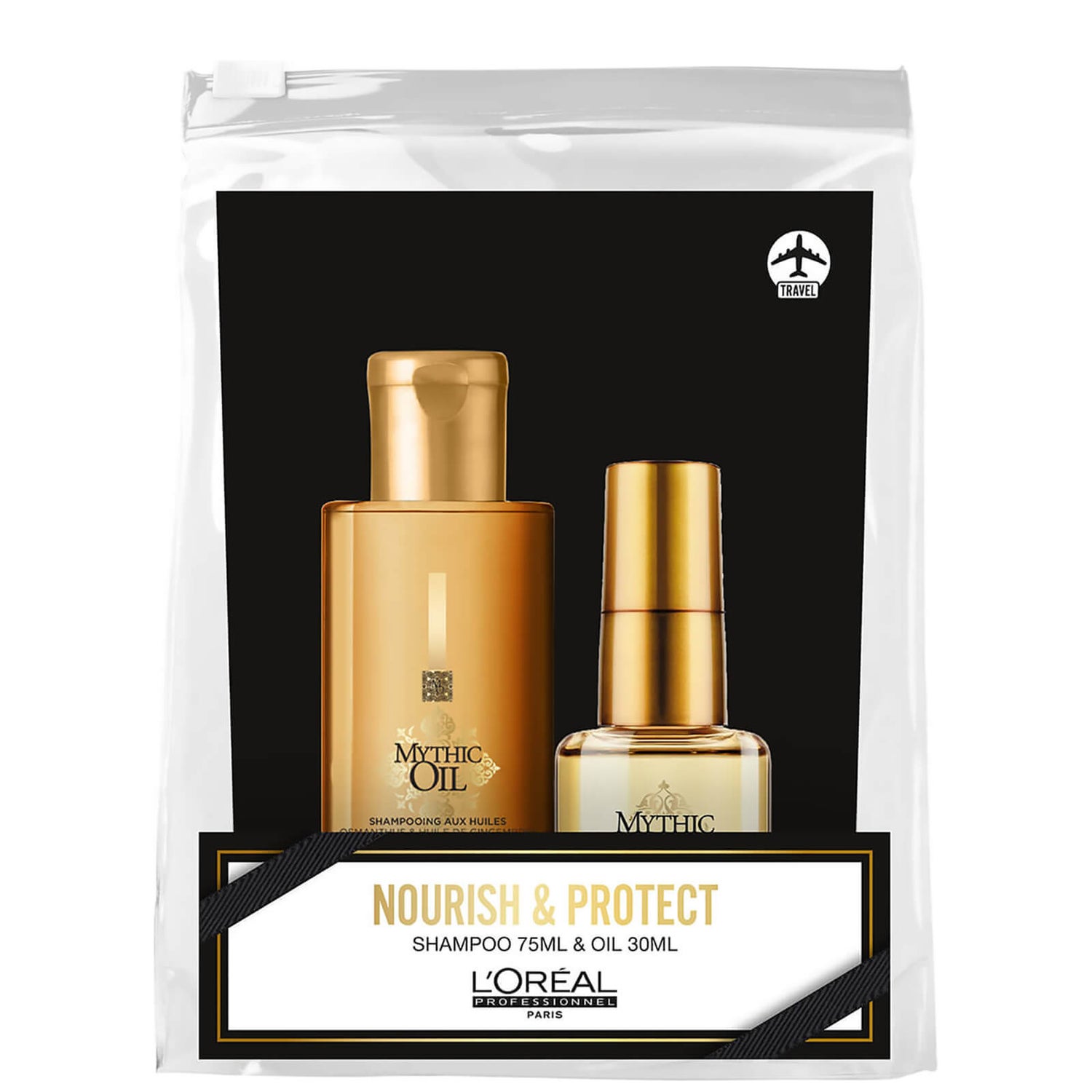 L'Oréal Professionnel Mythic Oil Christmas Mini Set for Soft and Shiny Hair  105ml - LOOKFANTASTIC