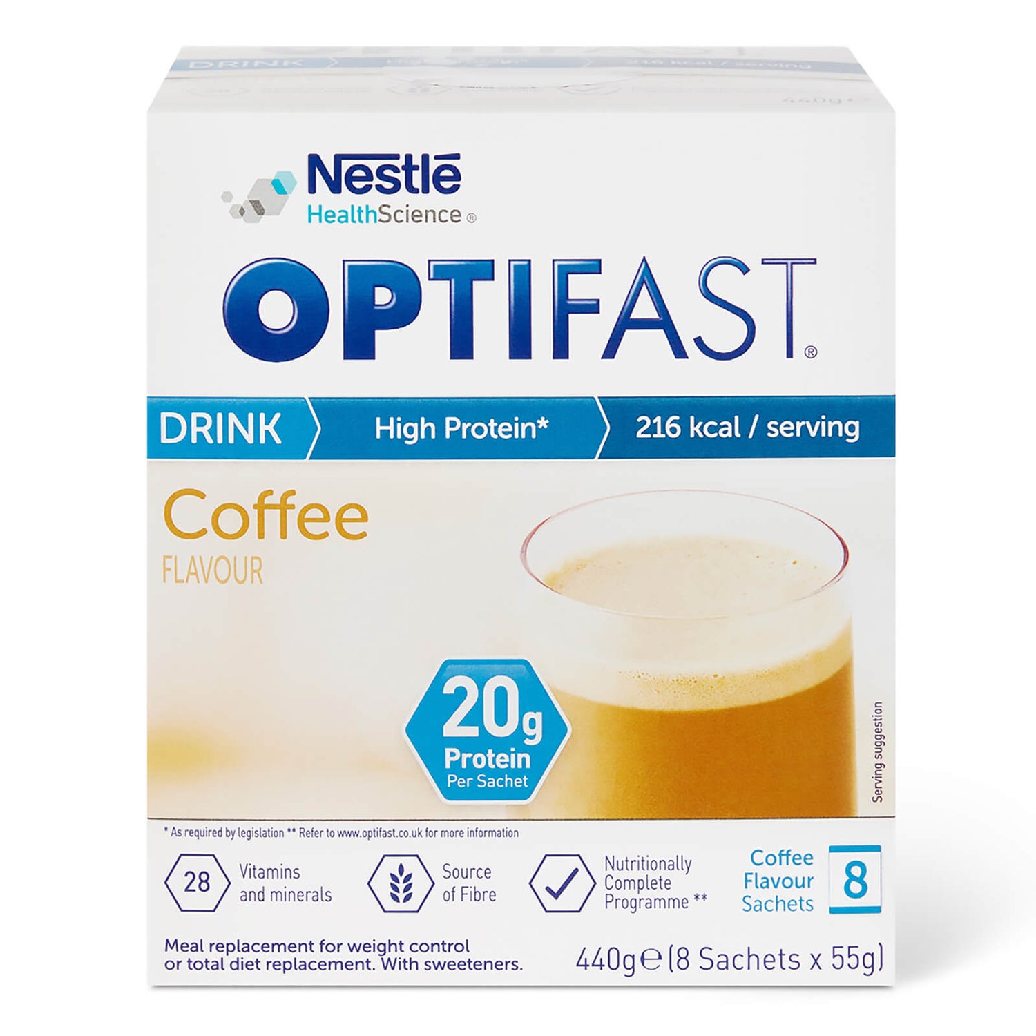OPTIFAST Shakes - Coffee - Box of 8