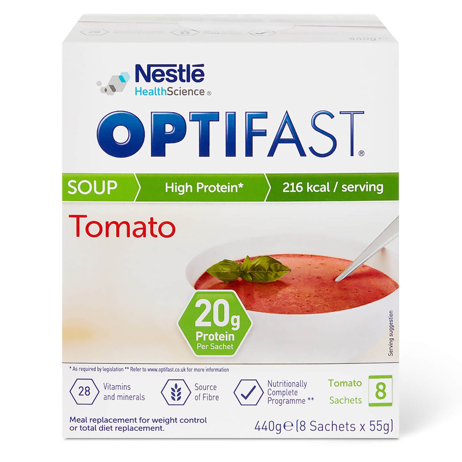OPTIFAST Soup - Tomato - 1 Month Supply (32 Sachets)