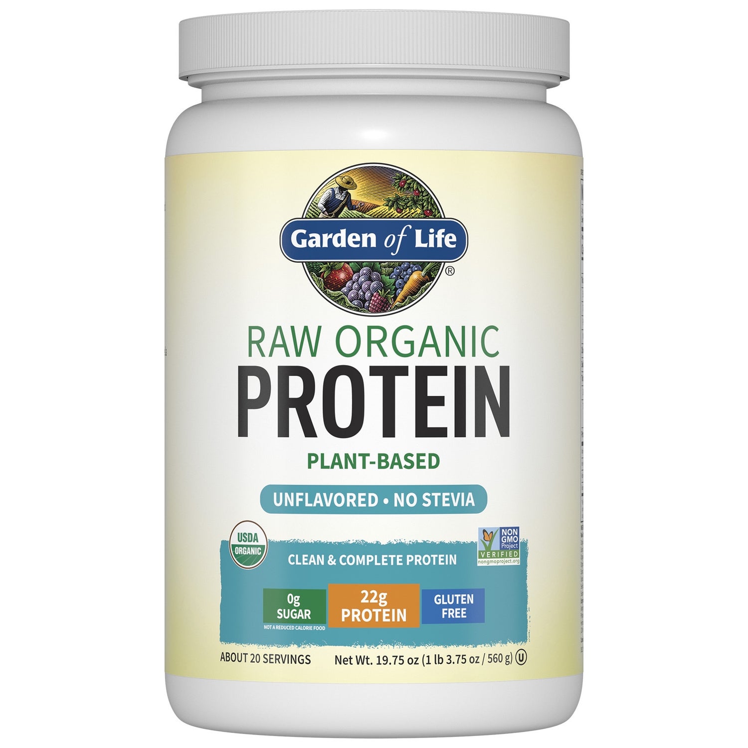 Raw Organic Protein - Unflavoured - 560g
