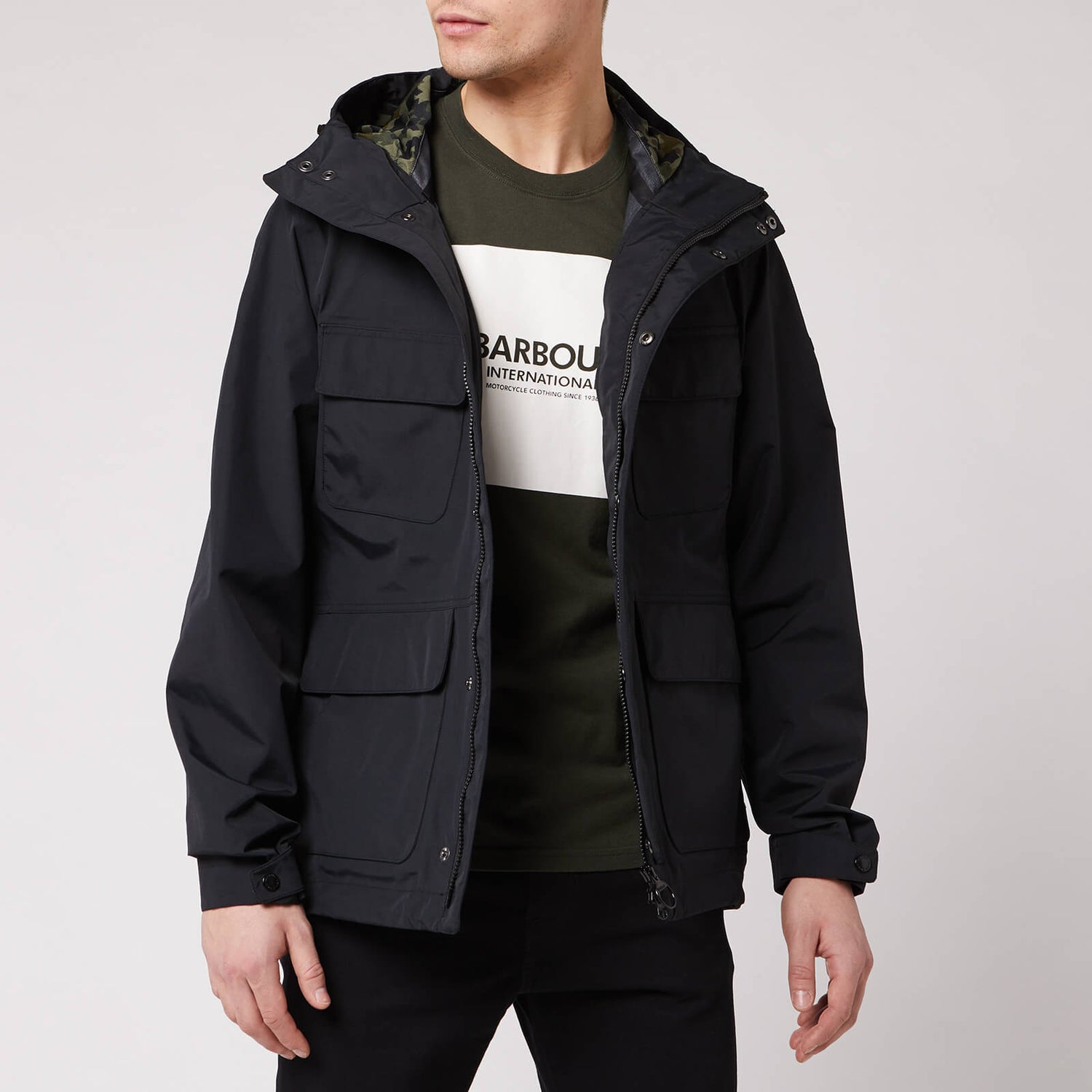 Barbour International Men s Holborn Jacket Black TheHut
