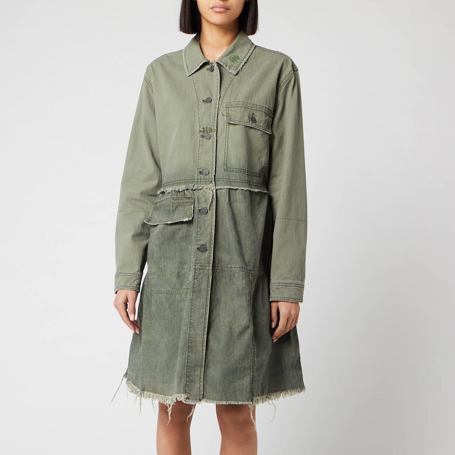 Tiered Jacket - Olive | TheHut 