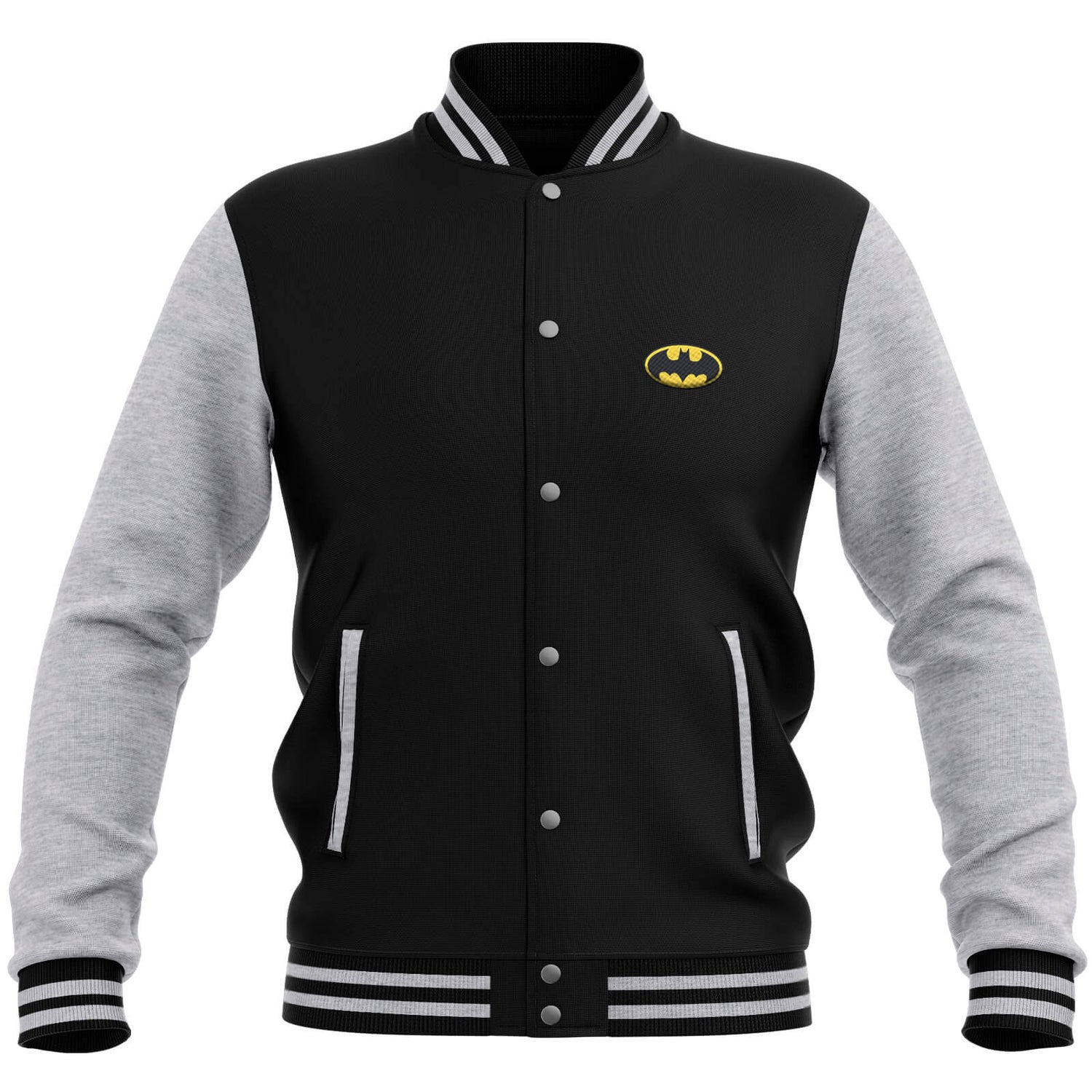 DC Comics Batman Varsity Jacket - Black / Grey Clothing - Zavvi US