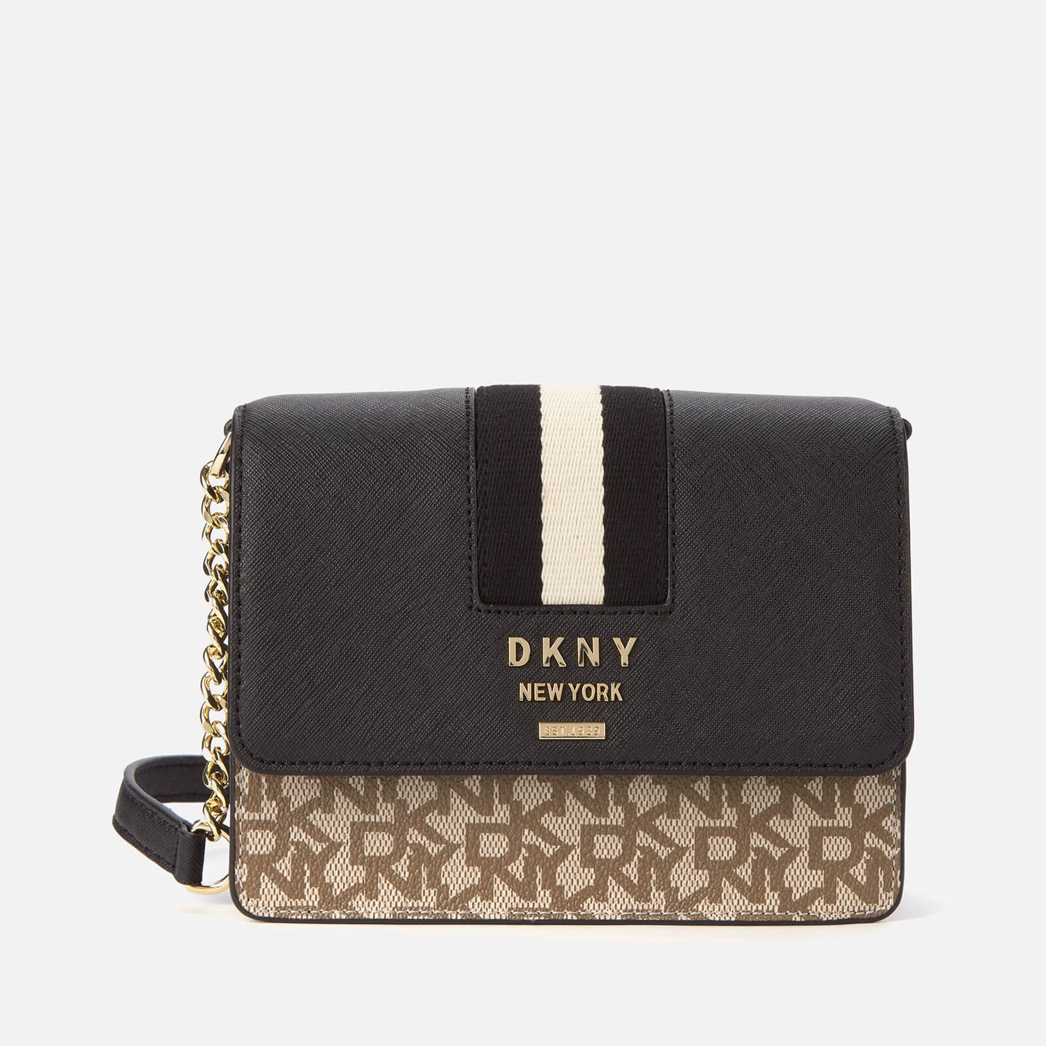 DKNY Women s Liza Small Chain Shoulder Bag Chino Black
