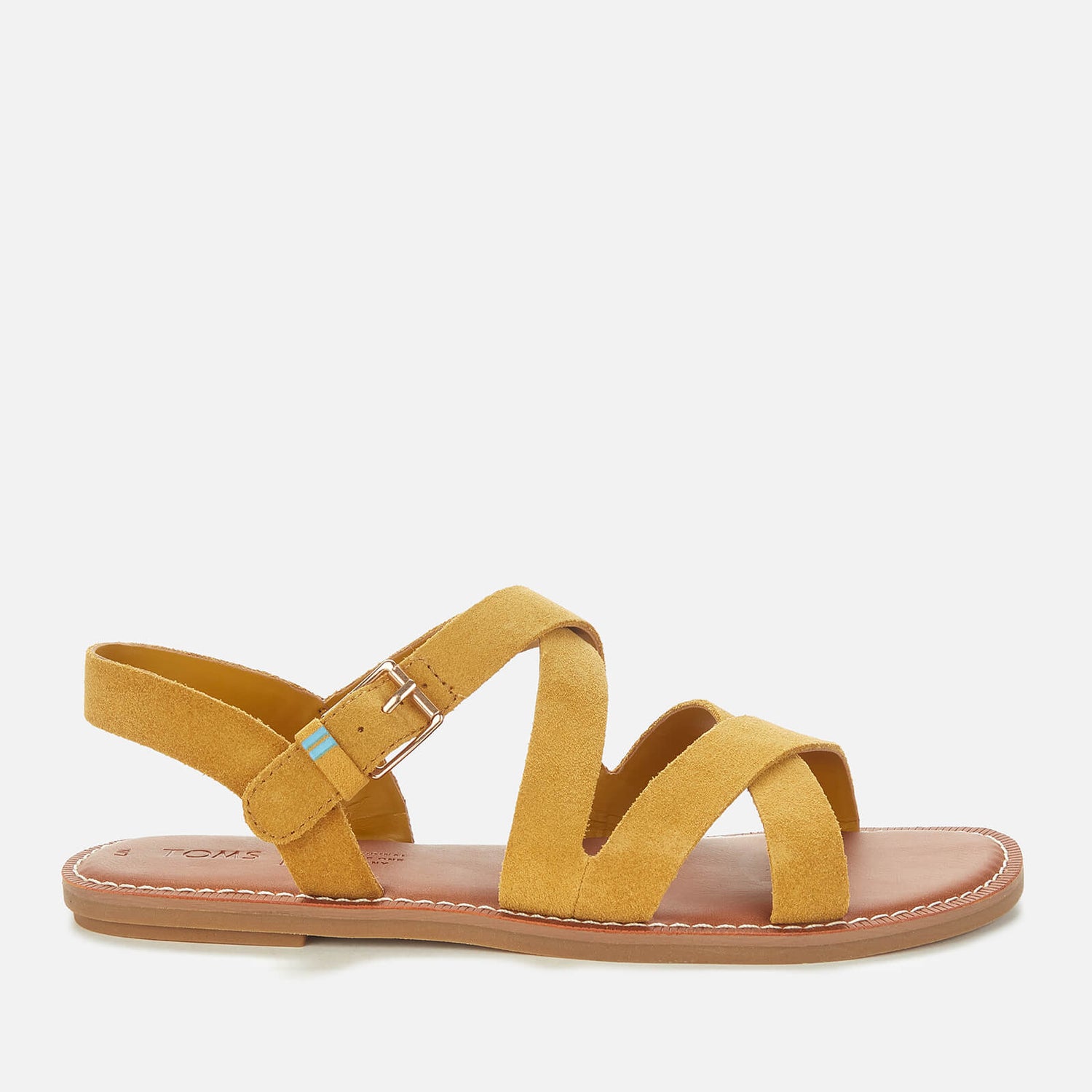 TOMS Women s Amber Gold Suede Sicily Sandal Gold TheHut