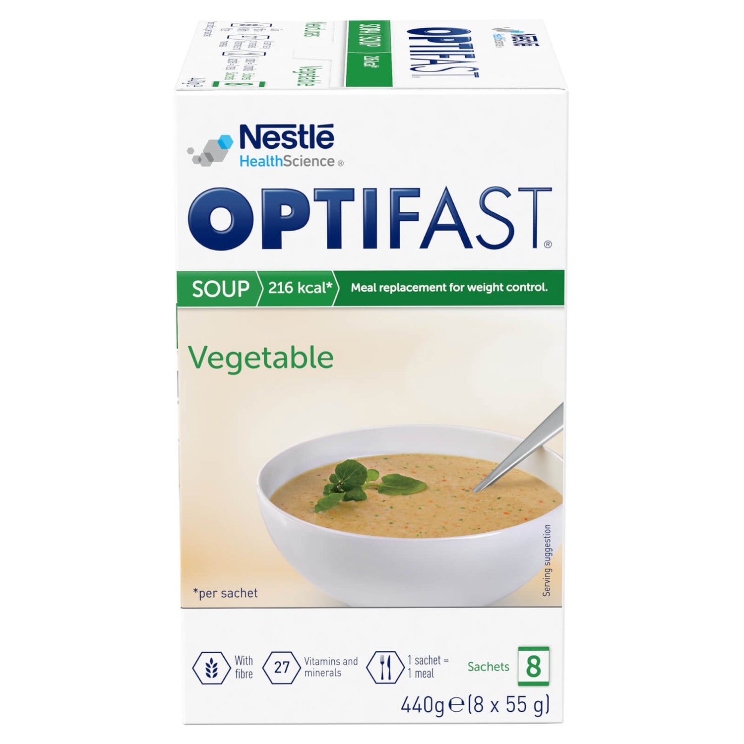 OPTIFAST Soup Vegetable 10 (8X55G) N1 XM