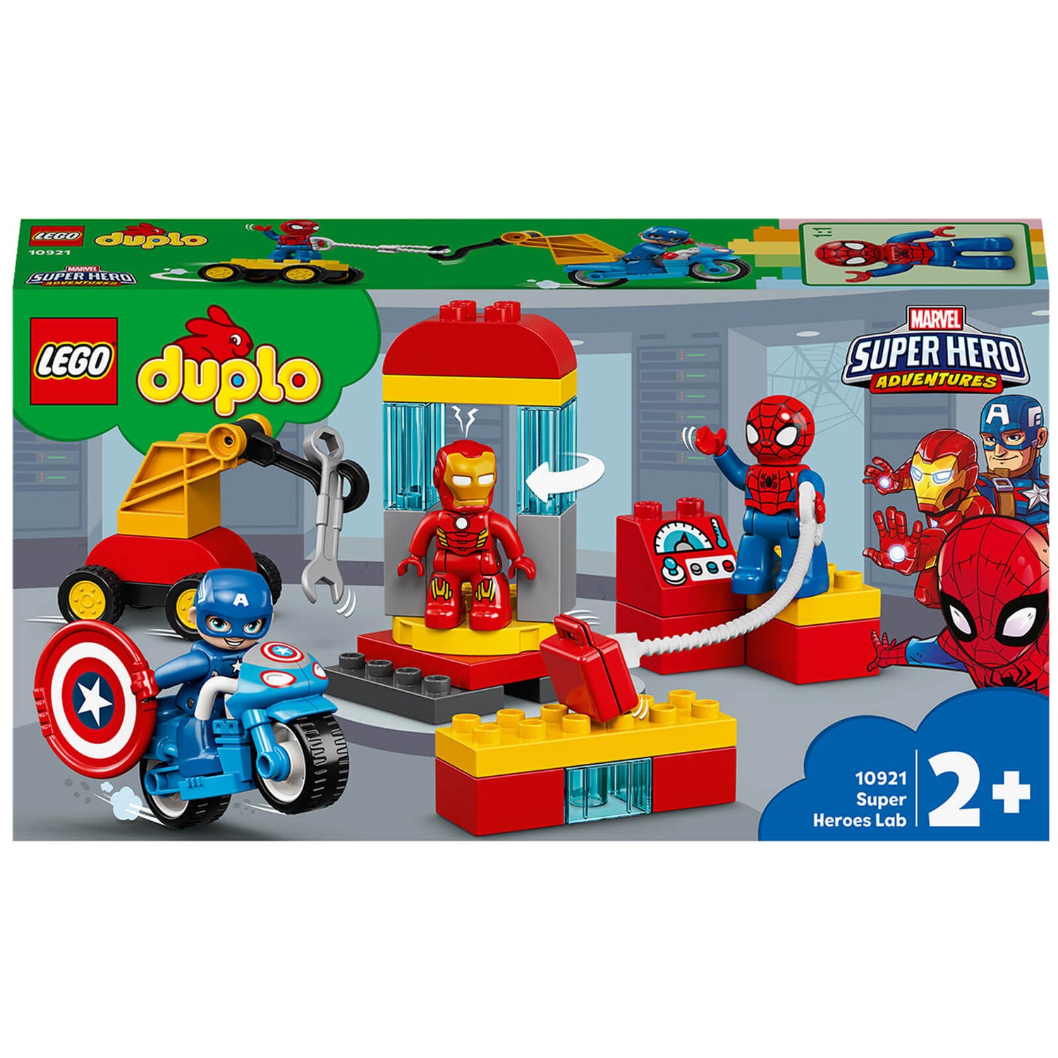 LEGO DUPLO Marvel : Super Heroes : Le Labo des Super-héros avec Spiderman (10921)