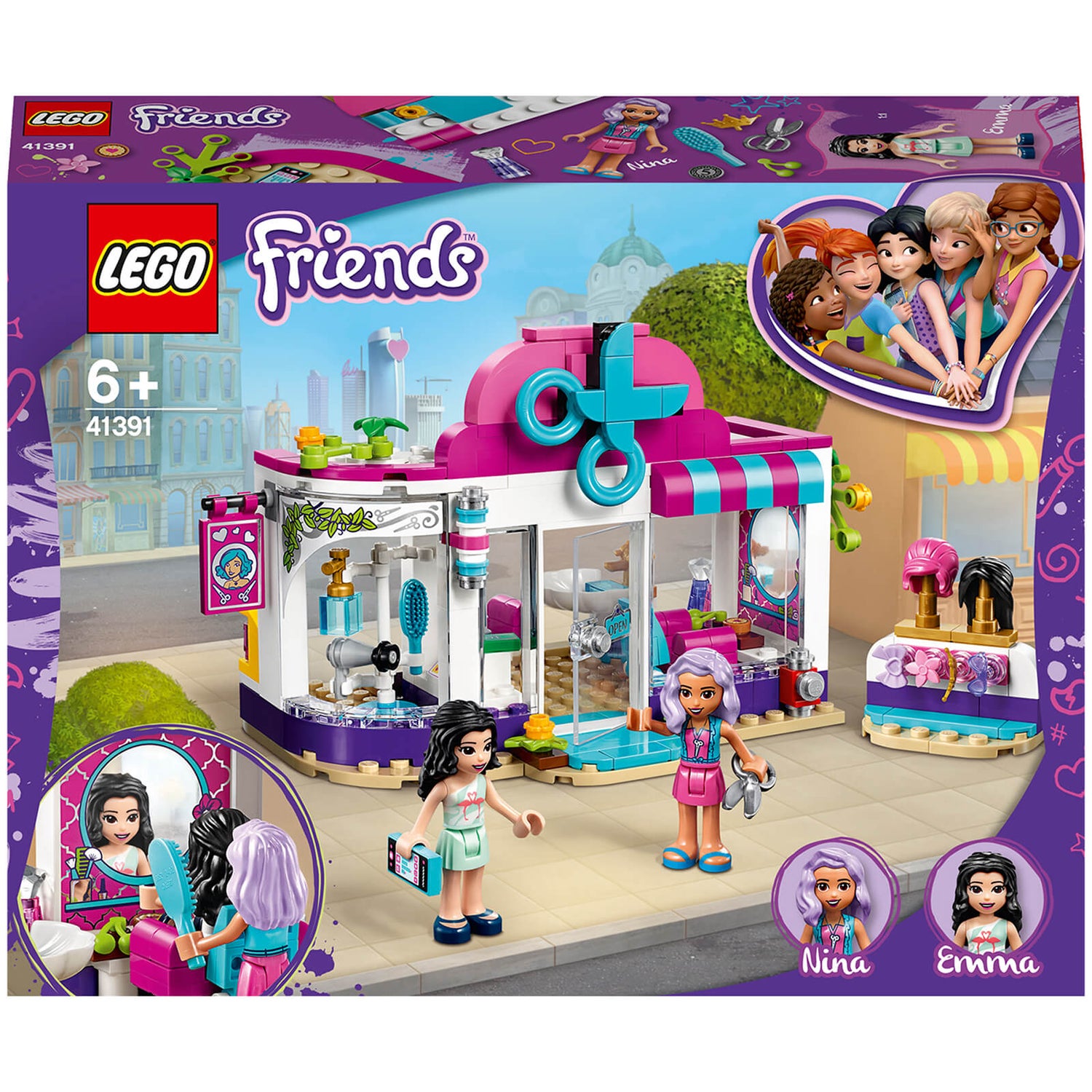 LEGO Friends: Heartlake City: Hair Salon Playset (41391) Toys - Zavvi US