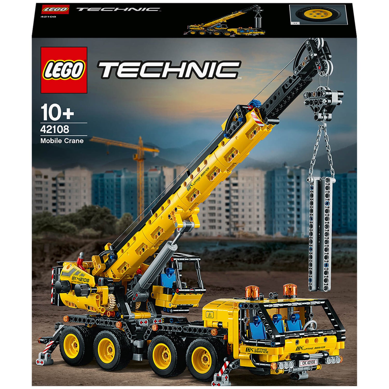 LEGO Technic: Mobile Crane Truck Toy (42108) Toys - Zavvi US
