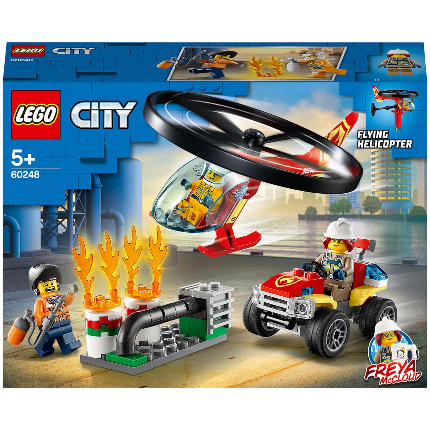 レゴ シティ: 消防ヘリコプター レスポンス ビルディングセット (60248