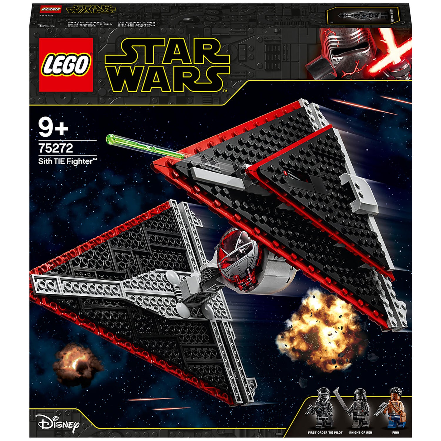 Display stand for LEGO® Star Wars™ First Order Special Forces TIE