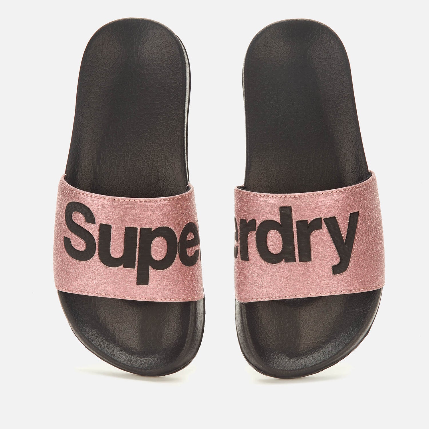 Superdry Women s Pool Slide Sandals Rose Gold TheHut