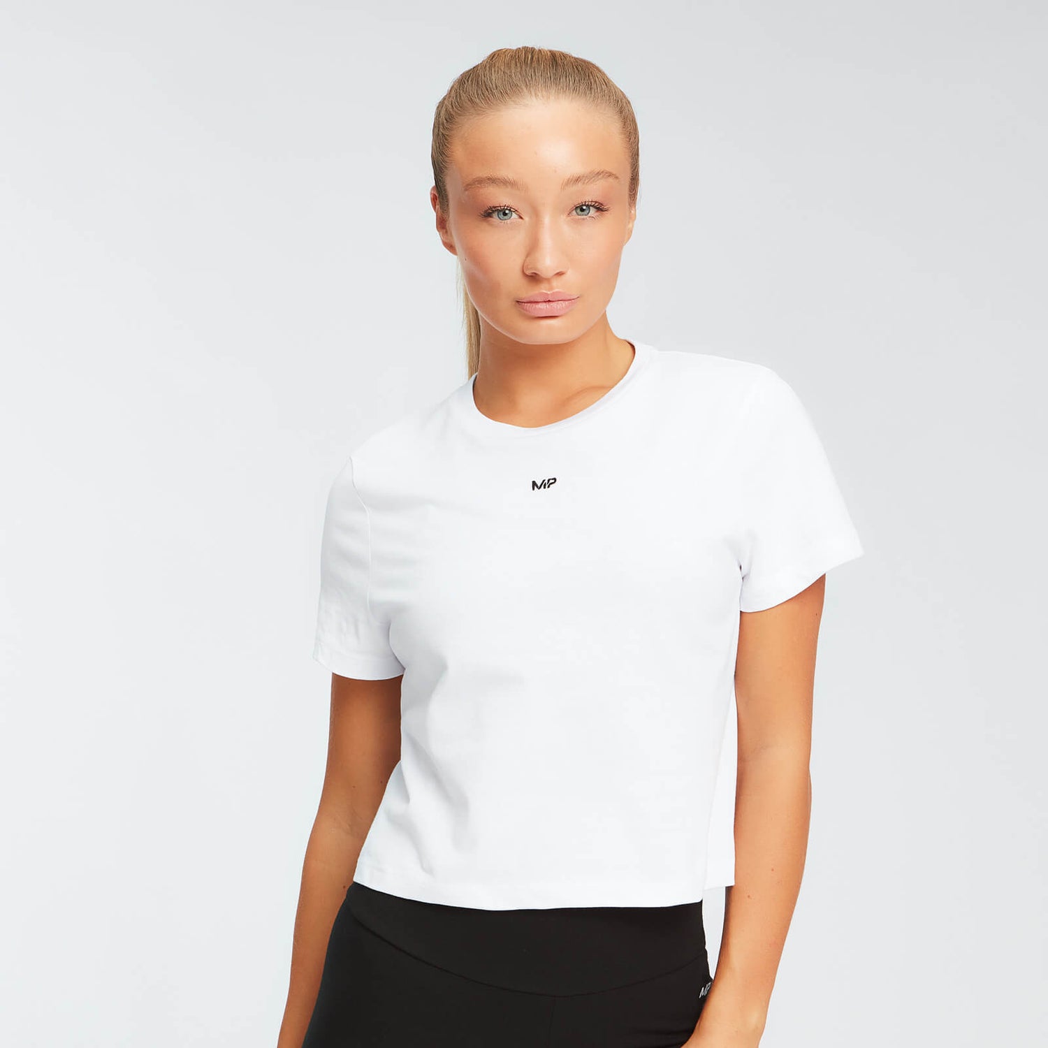 MP dámské zkrácené tričko s krátkým rukávem Essentials – Bílé - XS