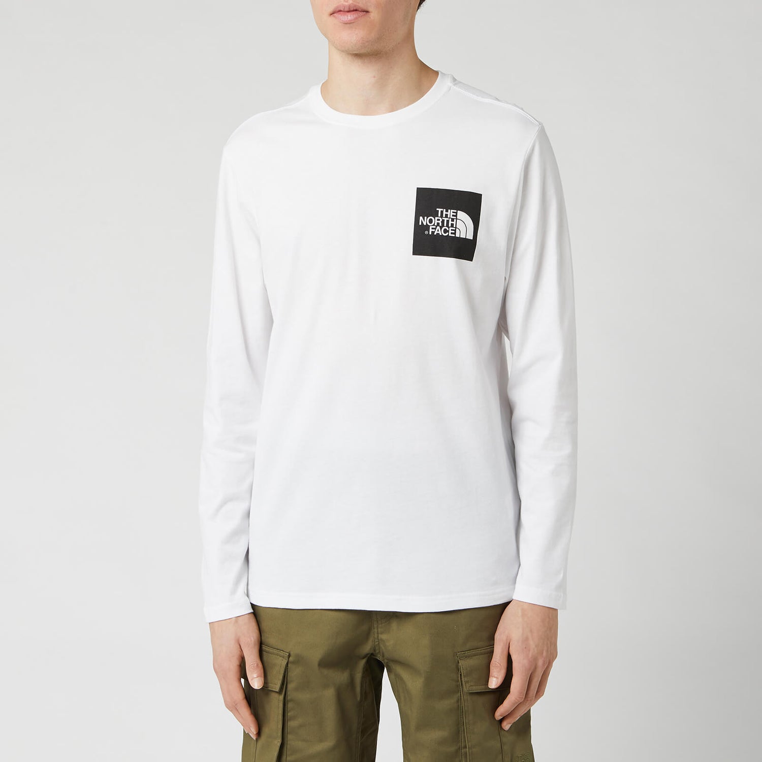 The North Face Men's Long Sleeve Fine T-Shirt - TNF White - S