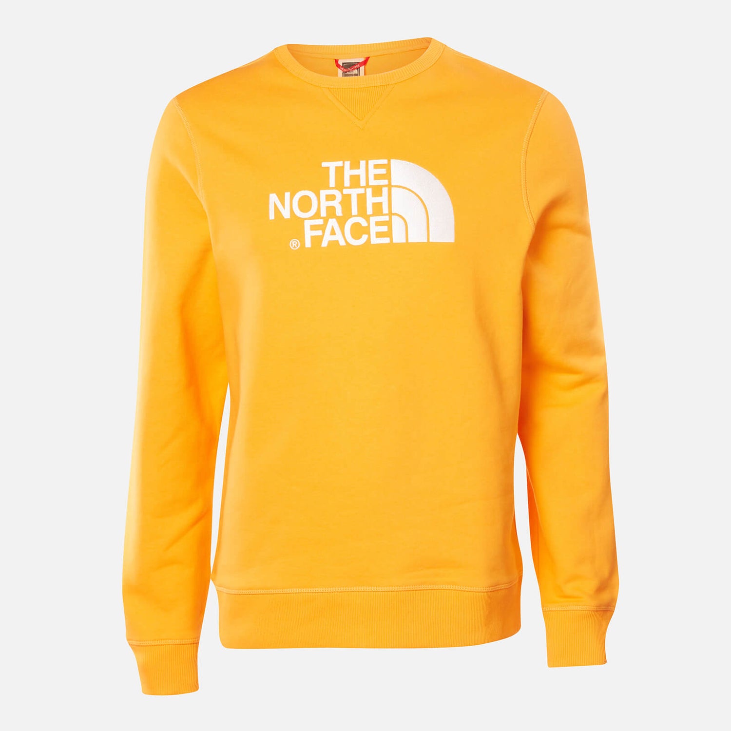 The North Face Men s Drew Peak Crew Neck Sweatshirt Flame Orange TheHut