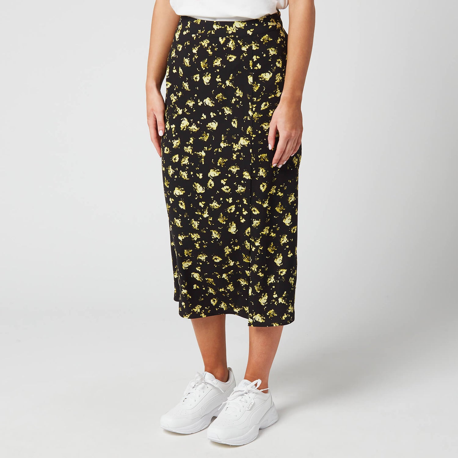 Calvin klein shop floral midi skirt