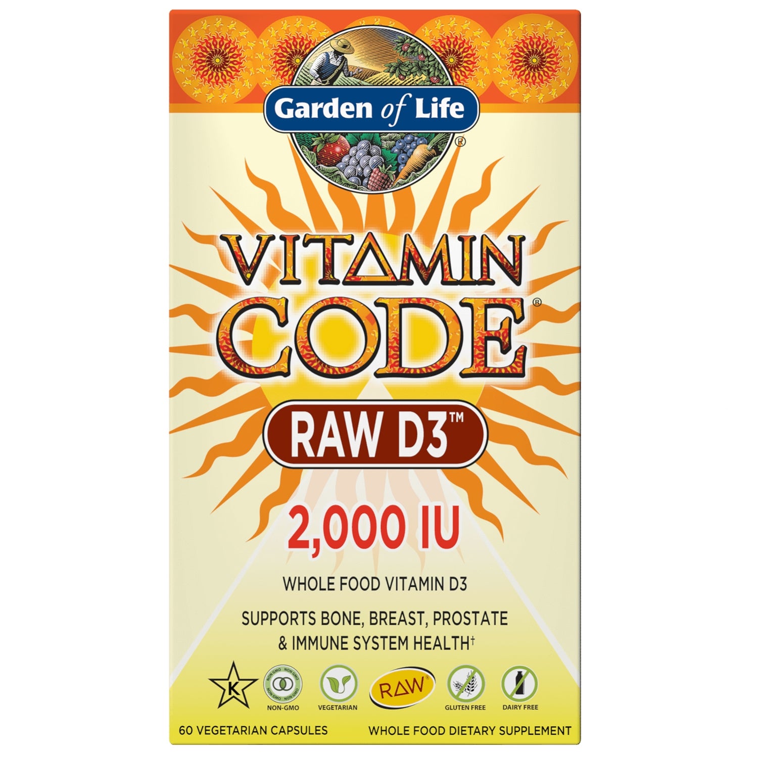 Vitamin Code 純天然維他命D3 2000IU－60粒
