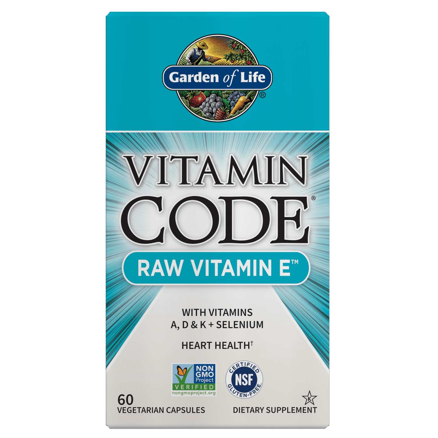 Vitamine Code Raw Vitamine E - 60 capsules