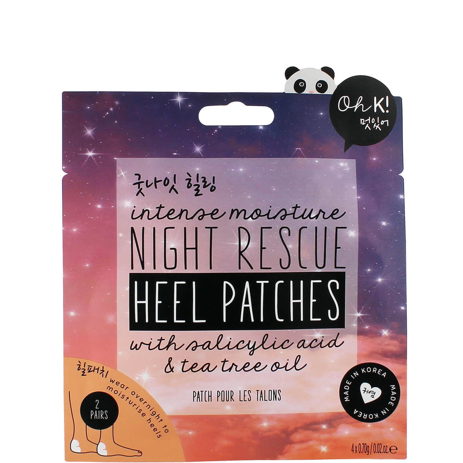Oh K! Intense Moisture Night Rescue Heel Patches