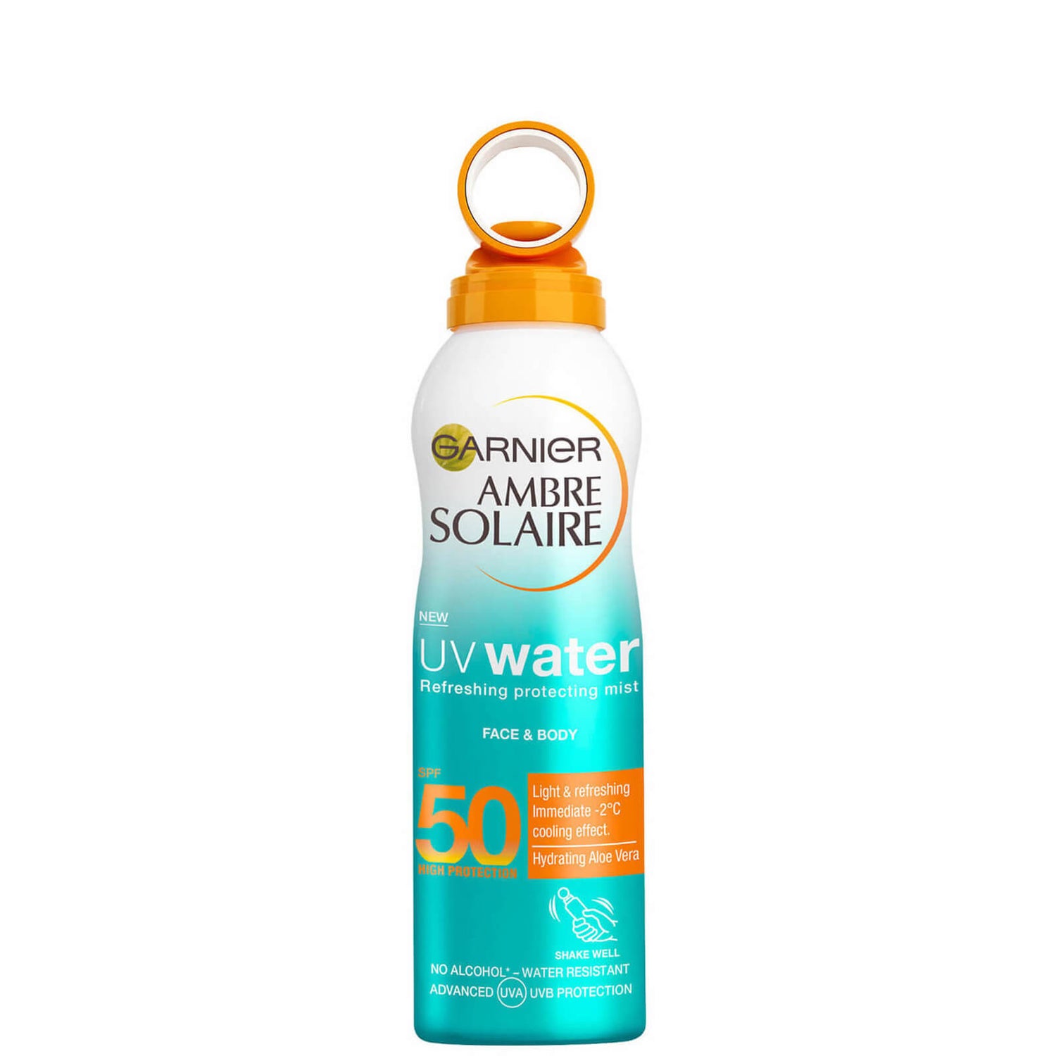 Garnier Ambre Solaire UV Water Clear Sun Cream SPF50 Mist 200ml