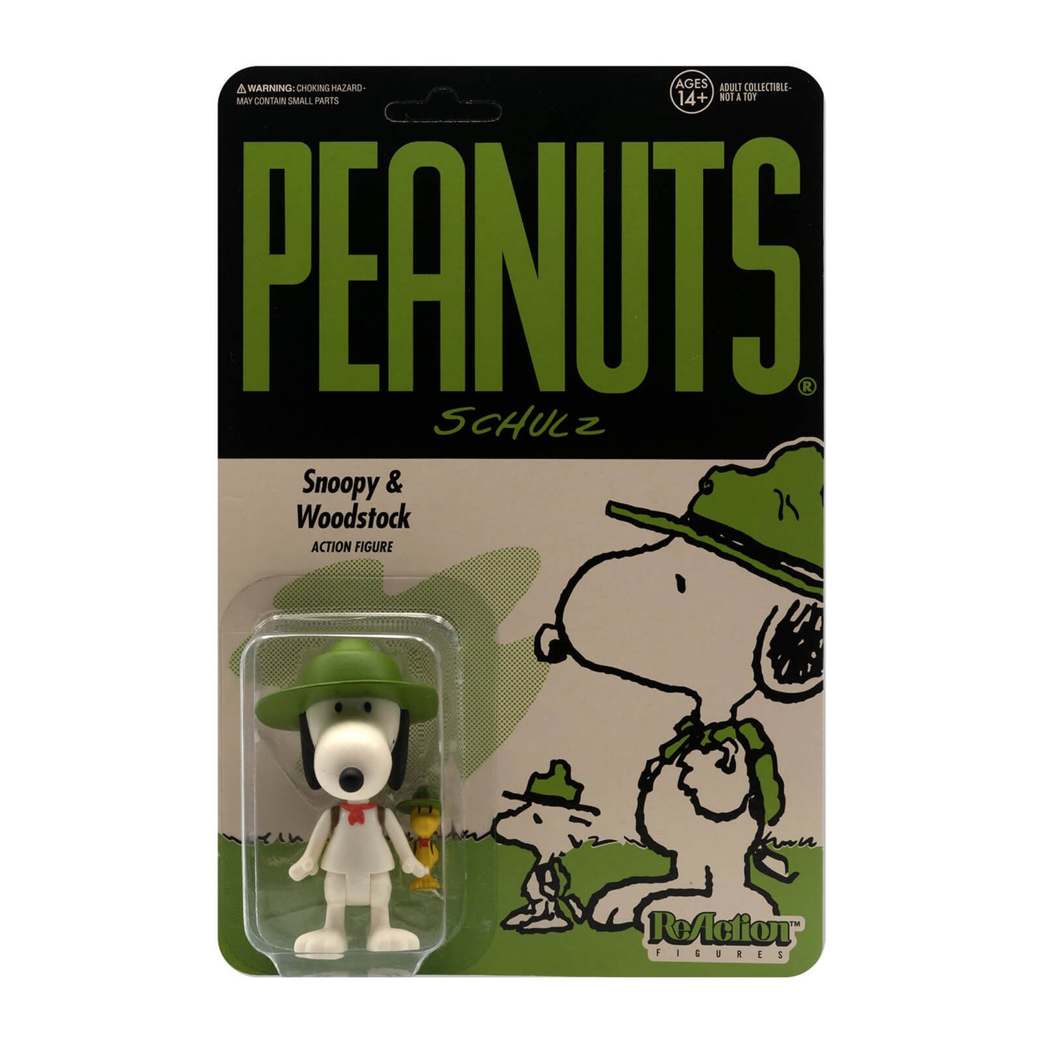 Super7 Peanuts ReAction-Figur - Beagle Scout Snoopy
