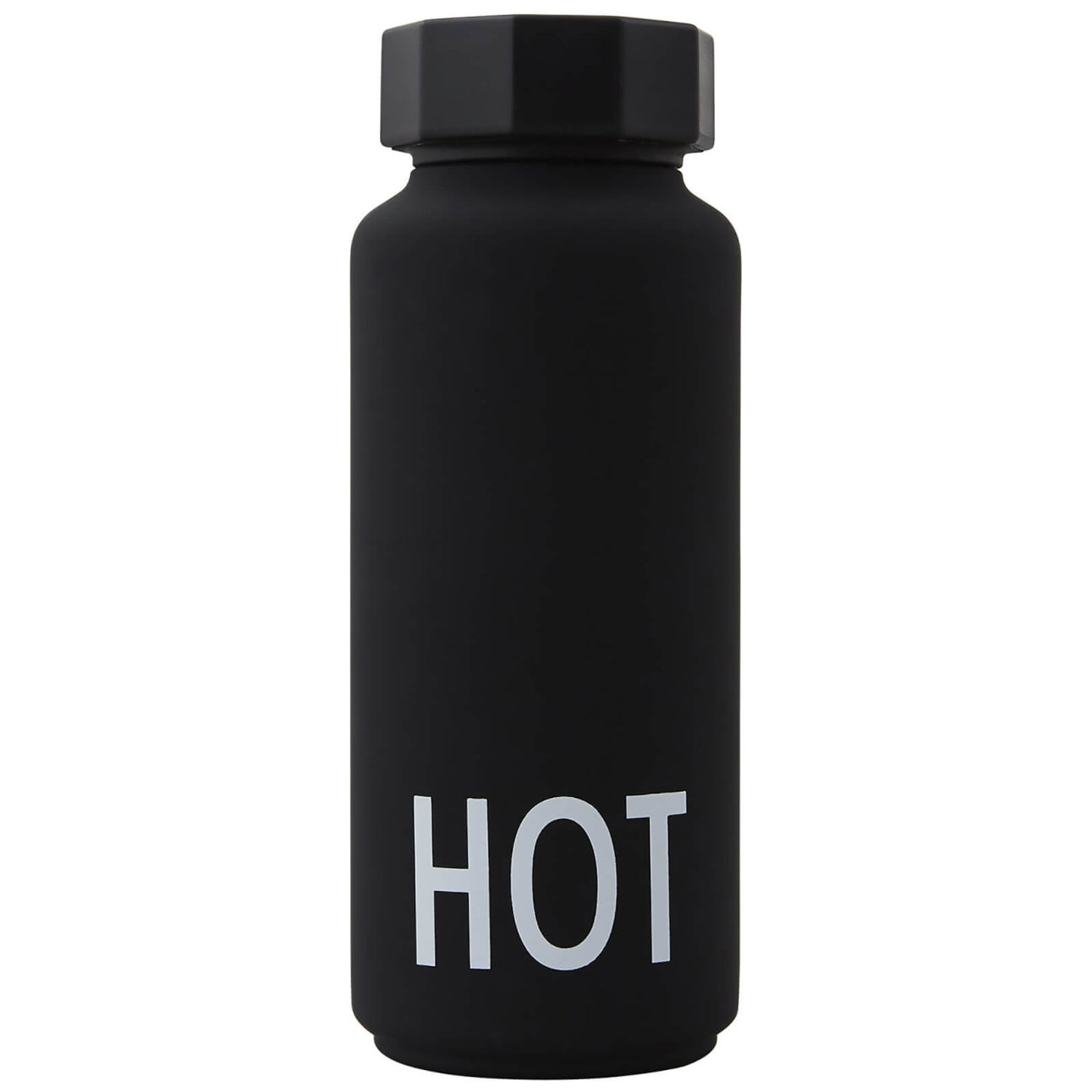 Design Letters Thermo Bottle - HOT - Black