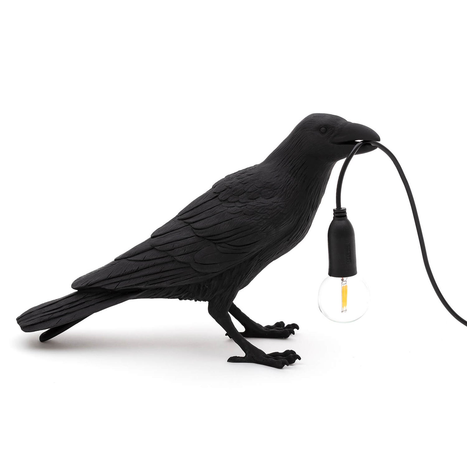 Seletti Waiting Bird Lamp - Black