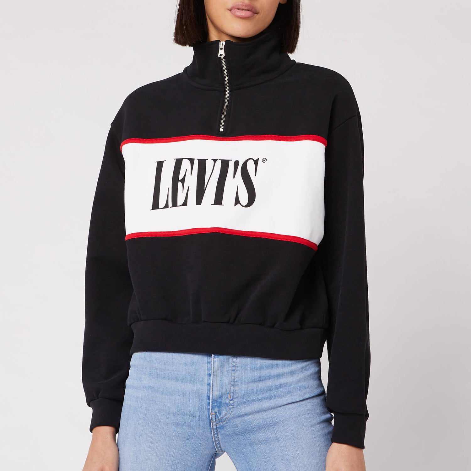 Levi s Women s CB Logo Sweatshirt Mineral Black
