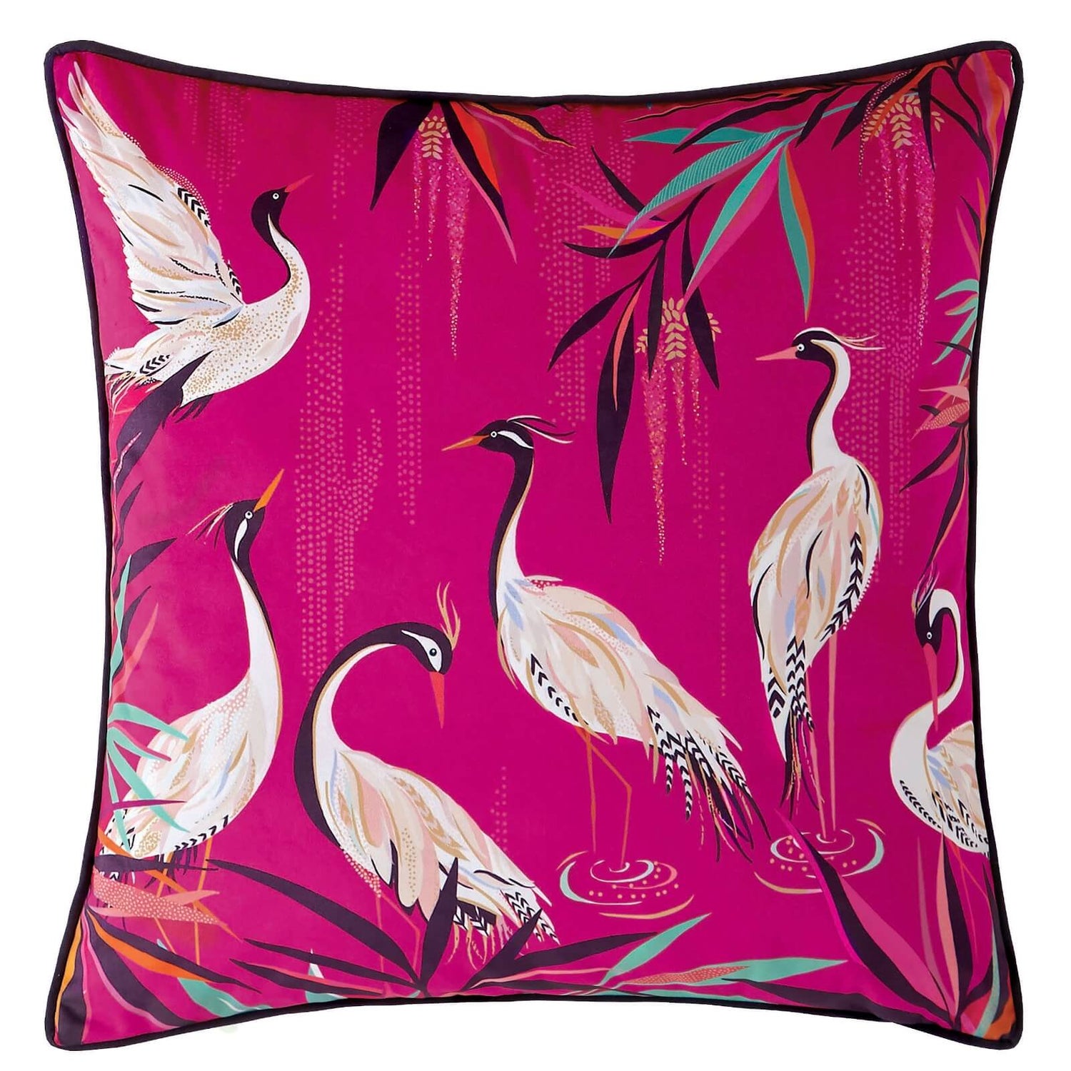 Sara Miller Heron Cushion - Pink