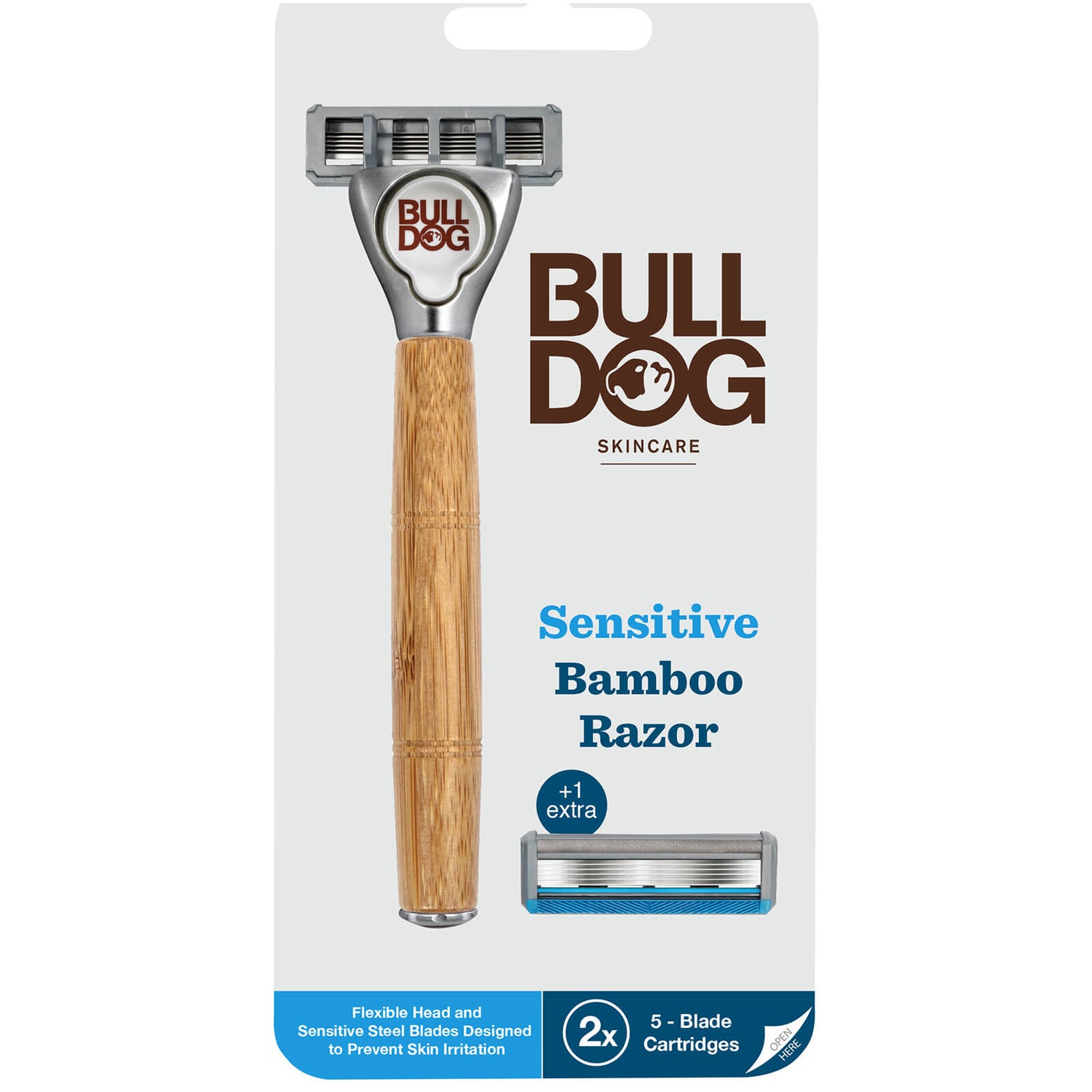 Bulldog Sensitive rasoio in bambù